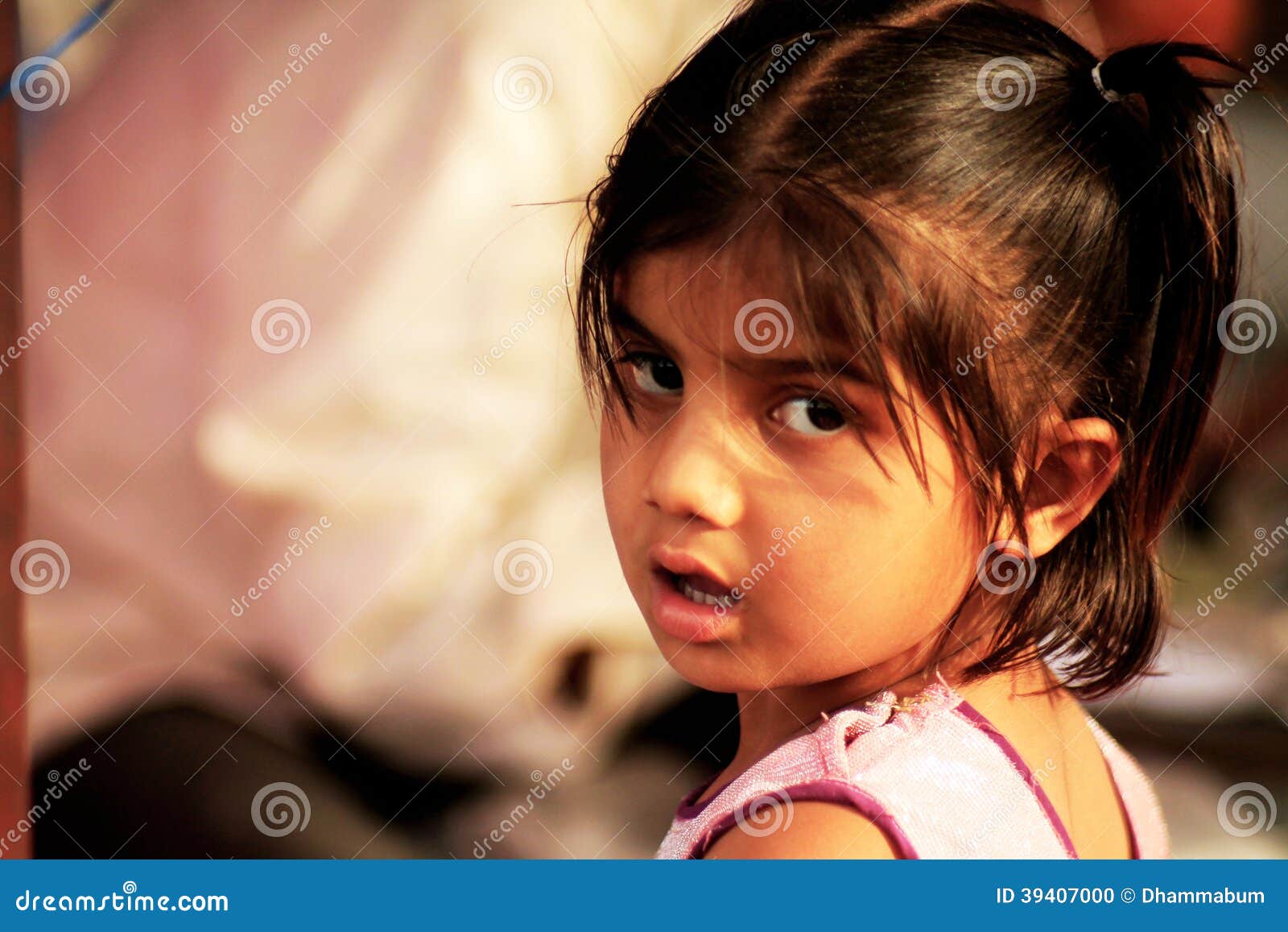 Mumbai, Maharashtra, India- Asia, Dec. 29, 2014 - Portrait Very beautiful indian  little cute girl with long hair Stock Photo - Alamy