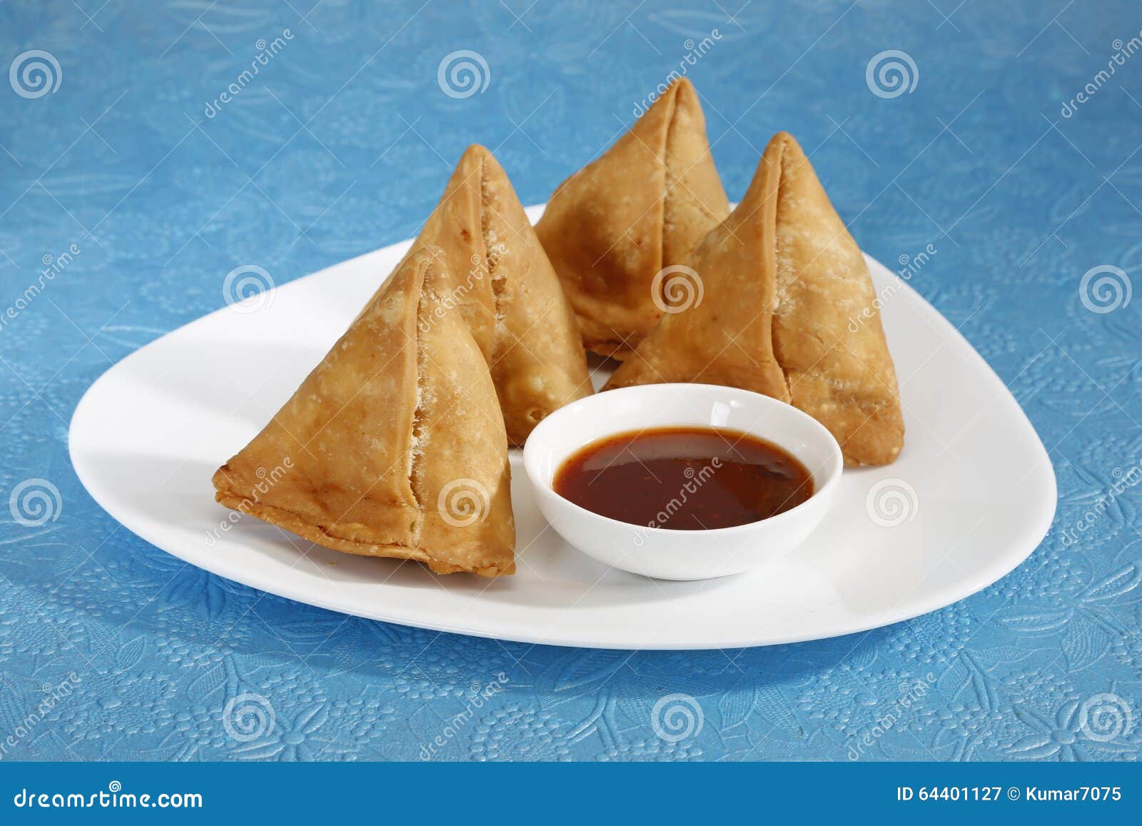 Indian Snacks Samosa with Chutney Stock Image Image of asian, bowl