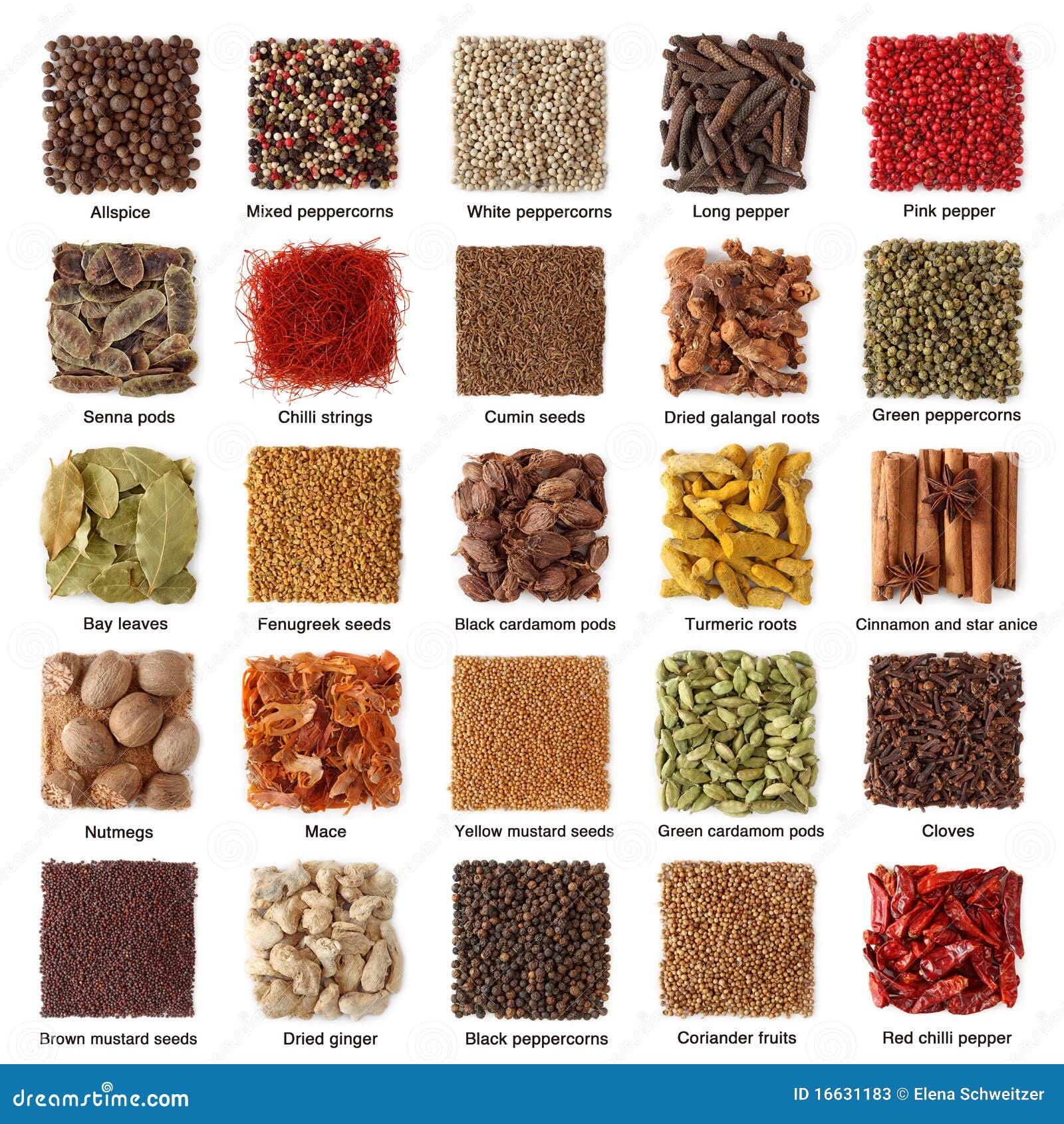 indian spices collection