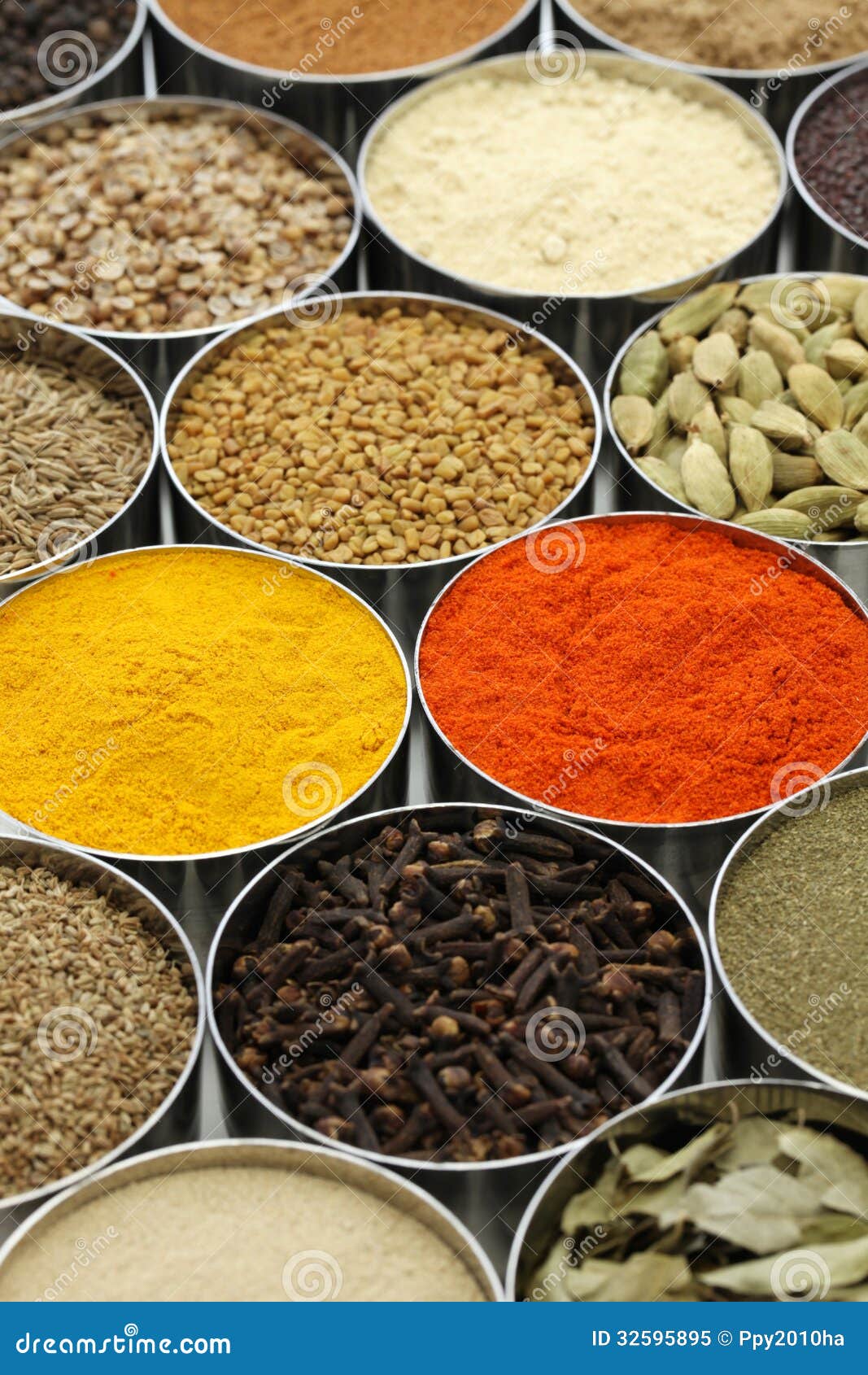 Indian spices collection stock image. Image of colorful 32595895