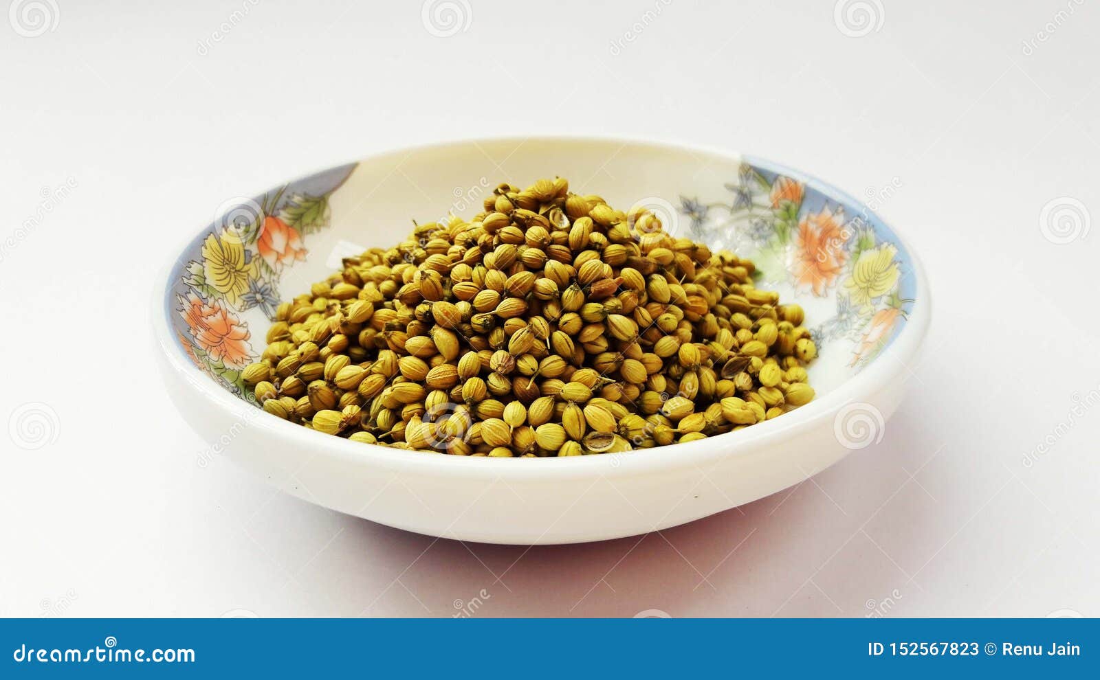 Indian Spices Coriander on White Background Stock Image Image of powd, indian 152567823