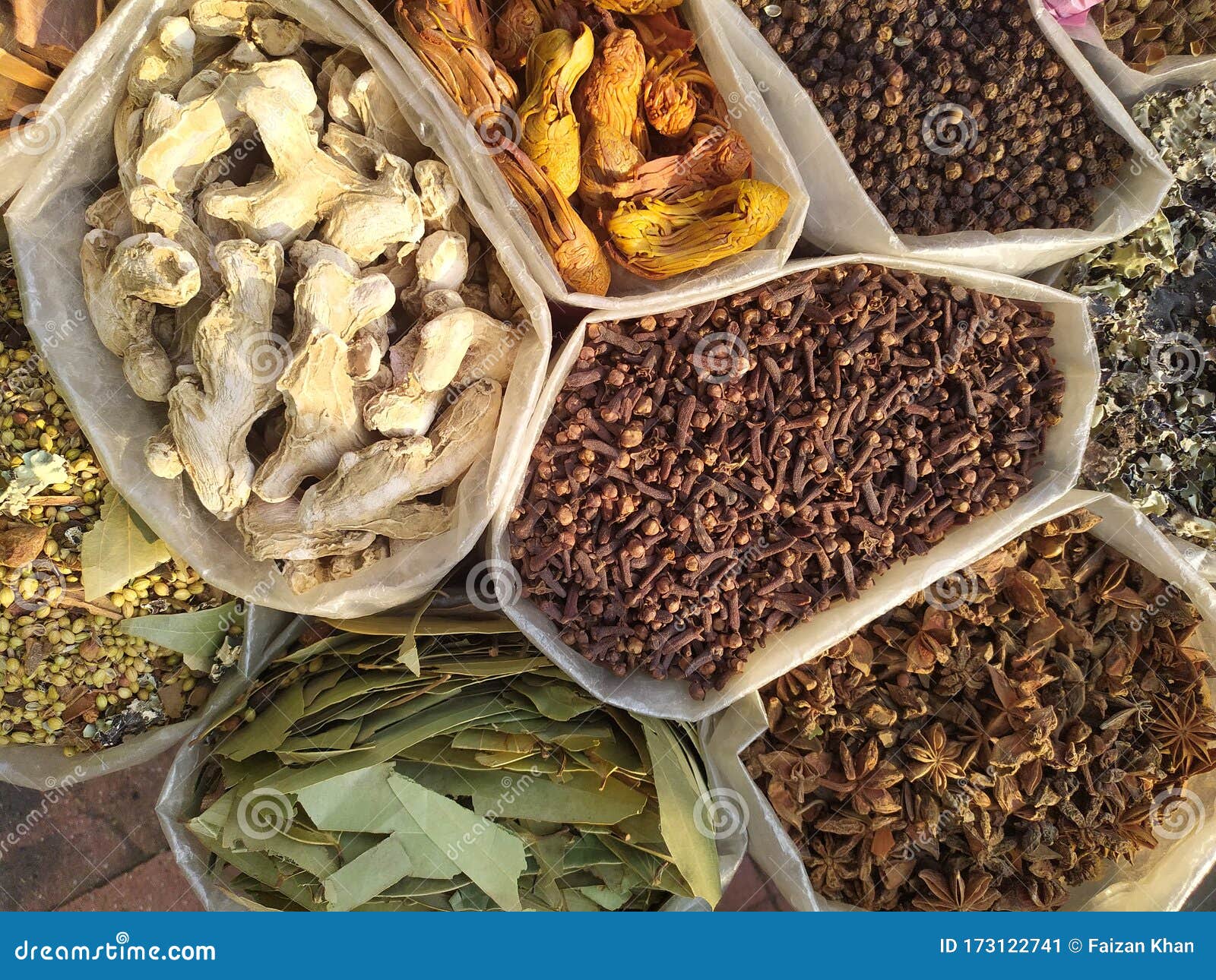 Indian spices and herbs stock image. Image of herbs 173122741