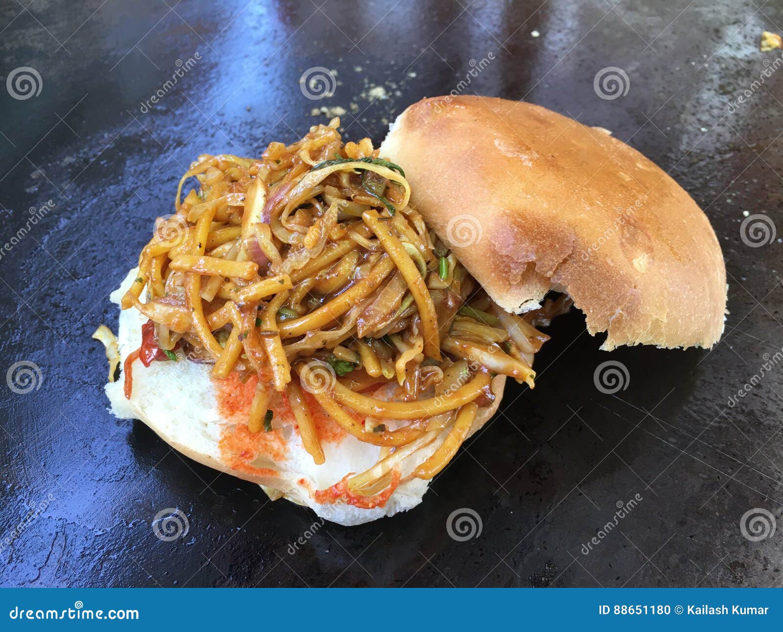 Indian Street Food stock photo. Image of carbohydrate - 88651180
