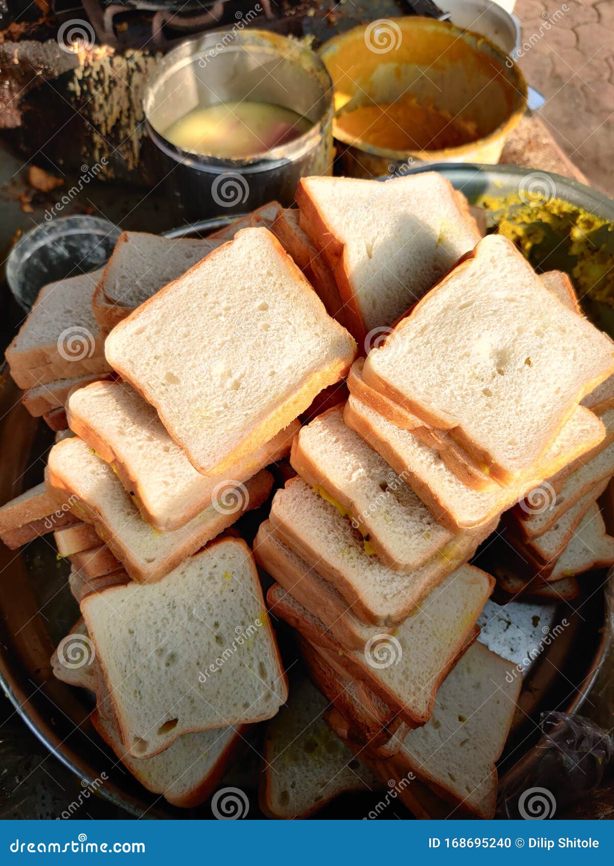 Indian Street food stock photo. Image of food, hotel - 168695240