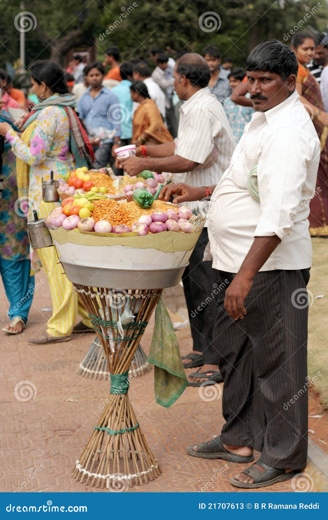 Indian street food vendor editorial stock photo. Image of exterior