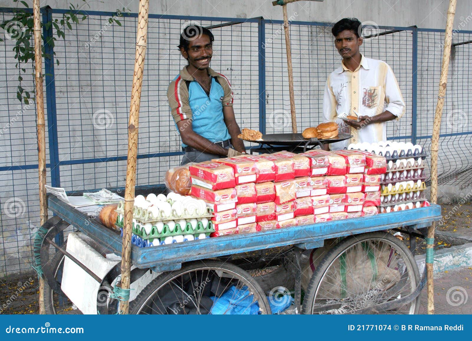 Indian street food vendor editorial stock image. Image of activity