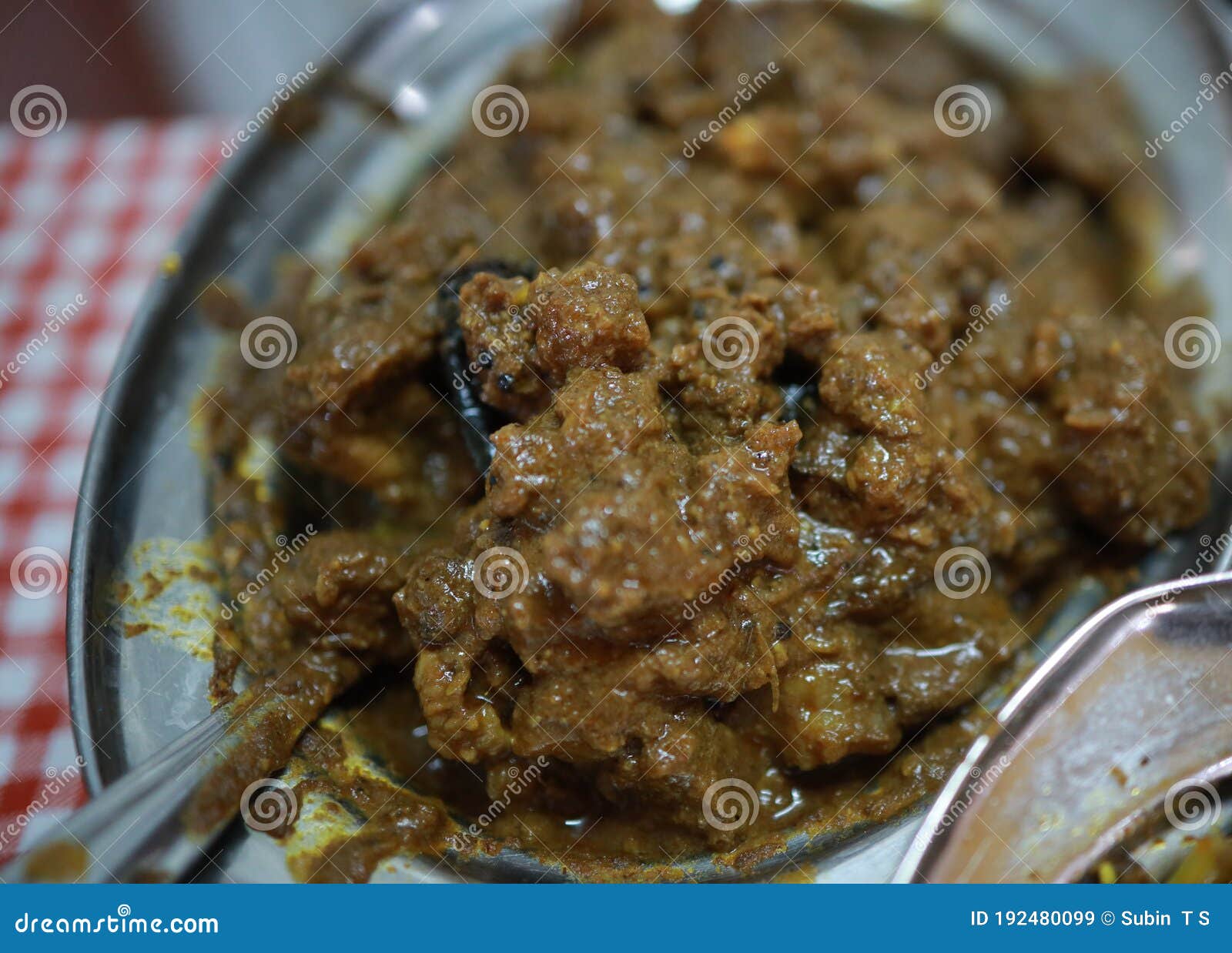 Indian Style Beef Curry ,Nadan Spicy Beef Curry . Stock Image Image