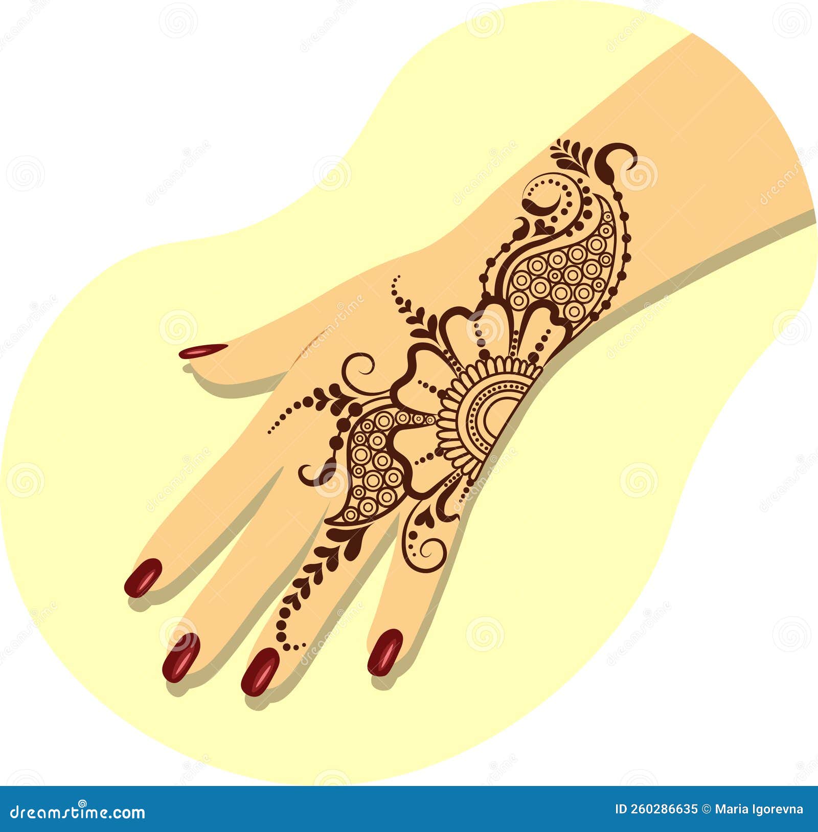 Henna Nail Stock Illustrations – 34 Henna Nail Stock Illustrations, Vectors  & Clipart - Dreamstime