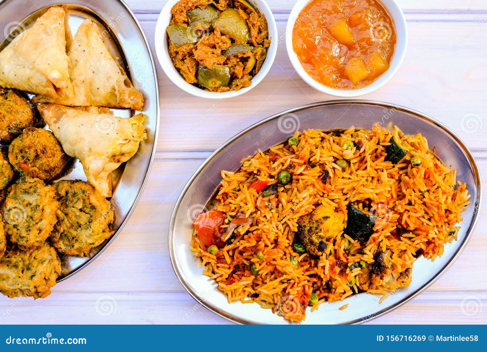 Indian Style Vegetable Biryani Meal Stock Image - Image of rice, drink