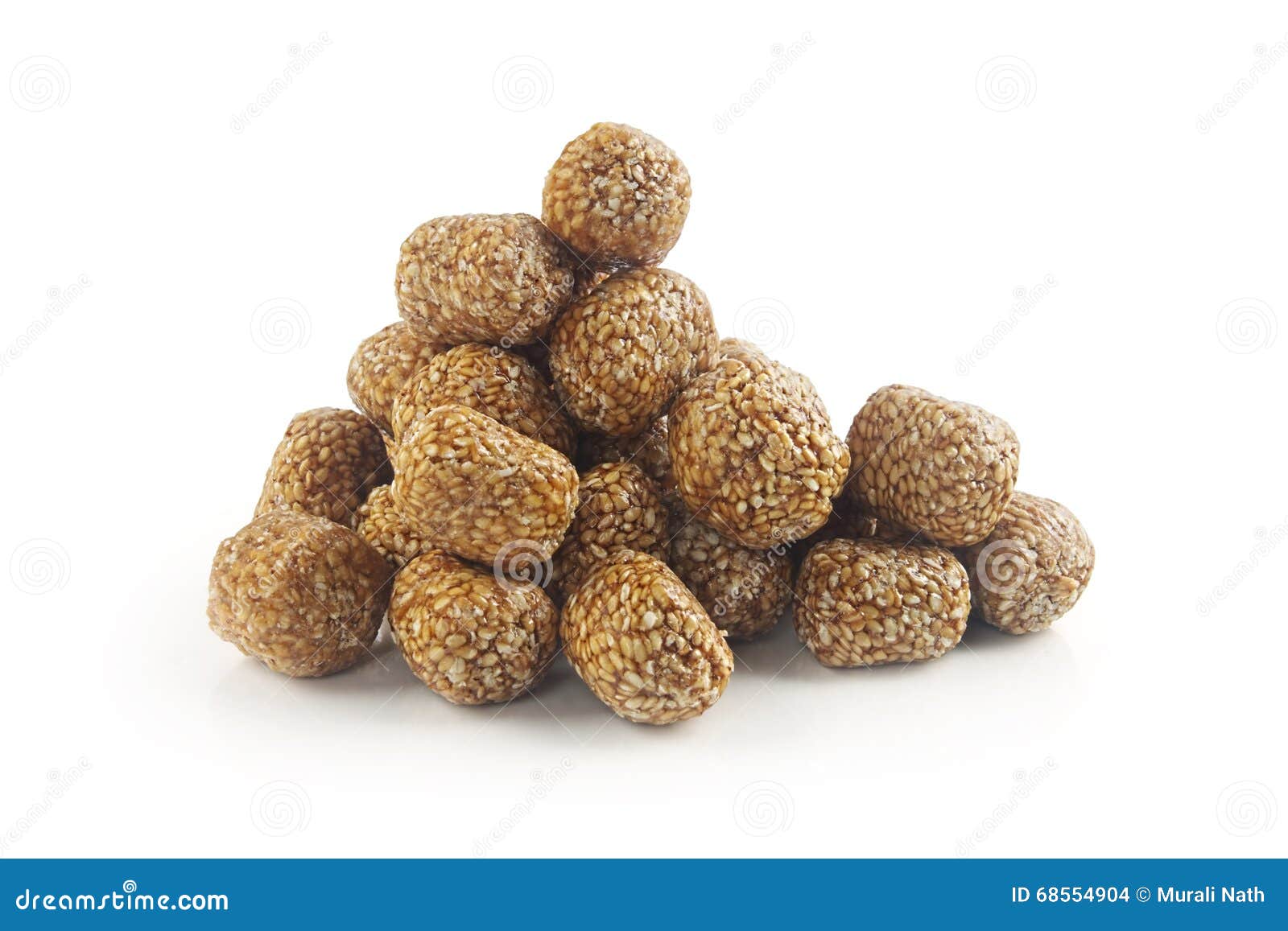 Indian Sweet Sesame Rullede Balls Stock Photo Image of dessert