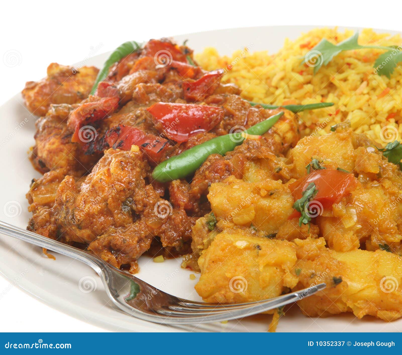 Indian Takeaway Curry Meal stock image. Image of jalfrezi 10352337