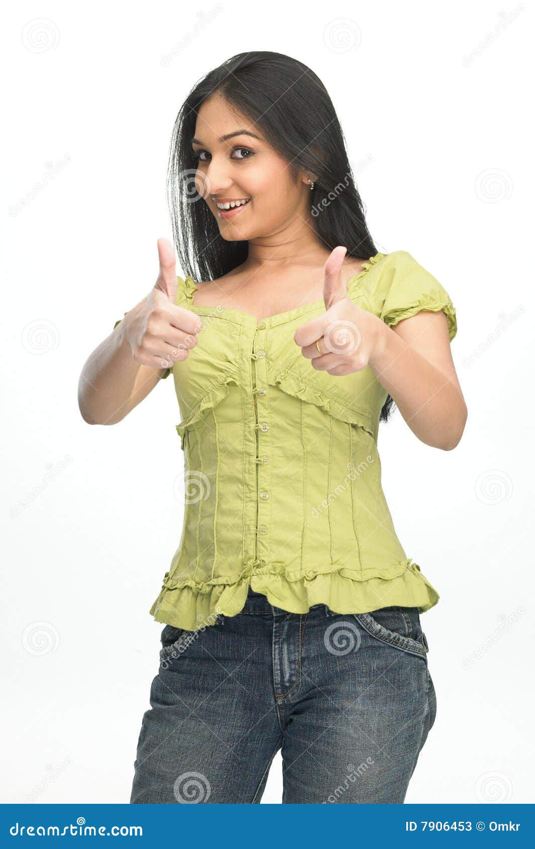 Indian Teenage Girl In Challenge Expression Stock Photos 