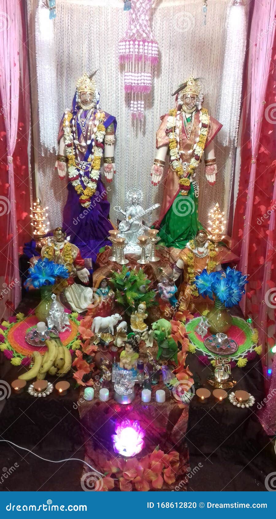 Indian Traditional Festival of Gauri Pujan Stock Photo - Image of ...