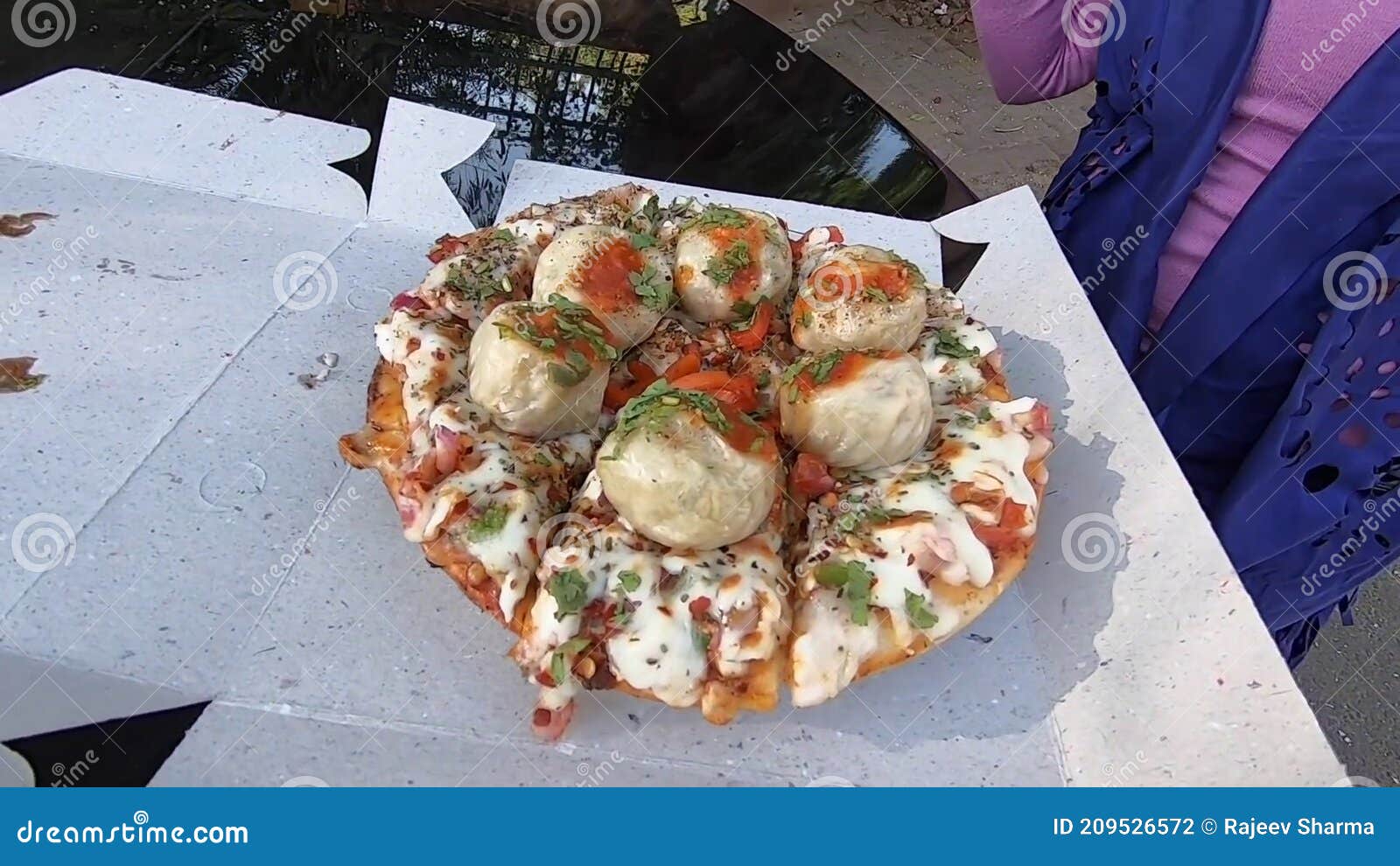 Indian Traditional Street Food, Indian Street Food and Desserts. Stock