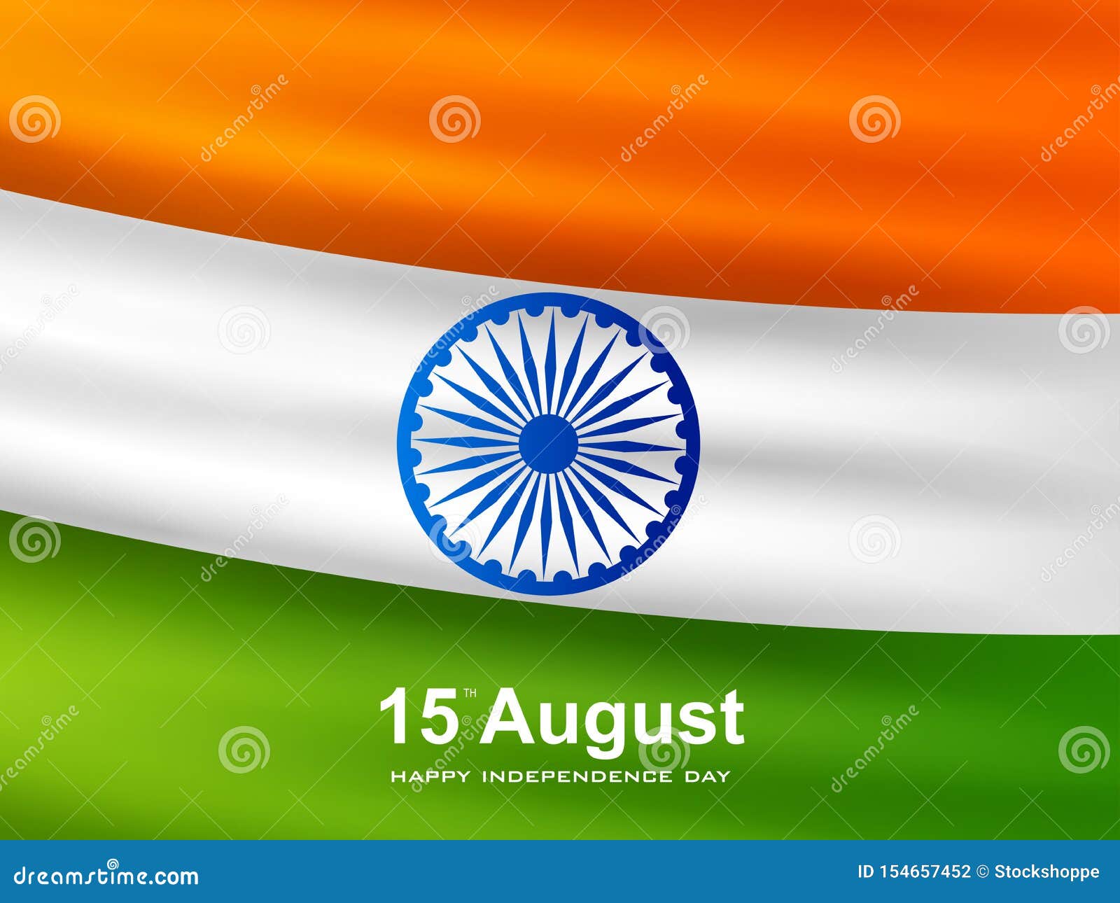 Indian Tricolor Background for 15th August Happy Independence Day of India  Stock Vector - Illustration of festival, orange: 154657452