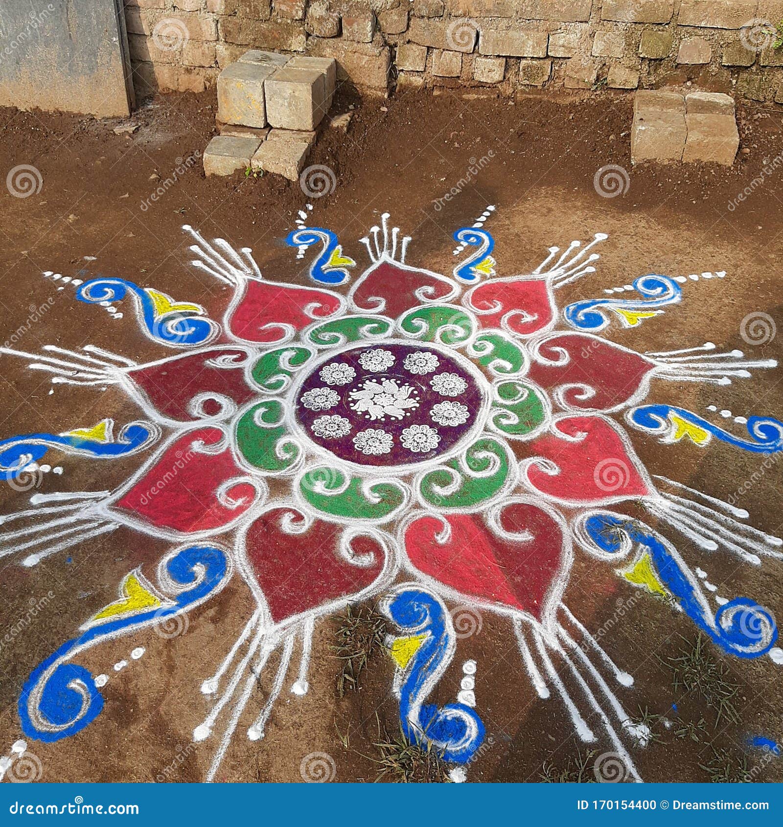 An Indian Village Art of House Stock Photo - Image of indian, desire:  170154400