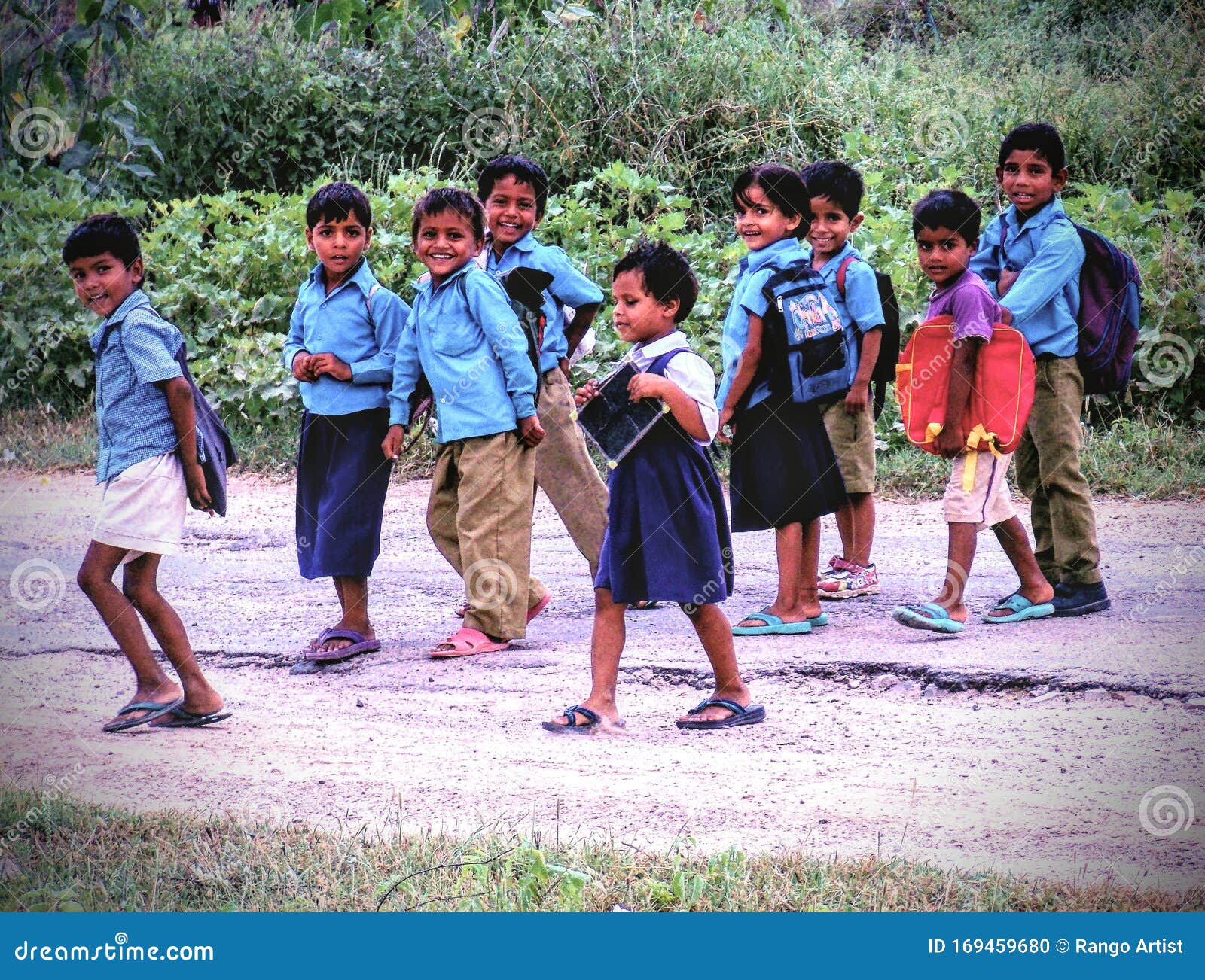 indian school going children