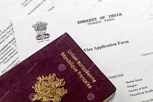 Indian Visa Application Form Editorial Image Image Of Documents Legal 217187240