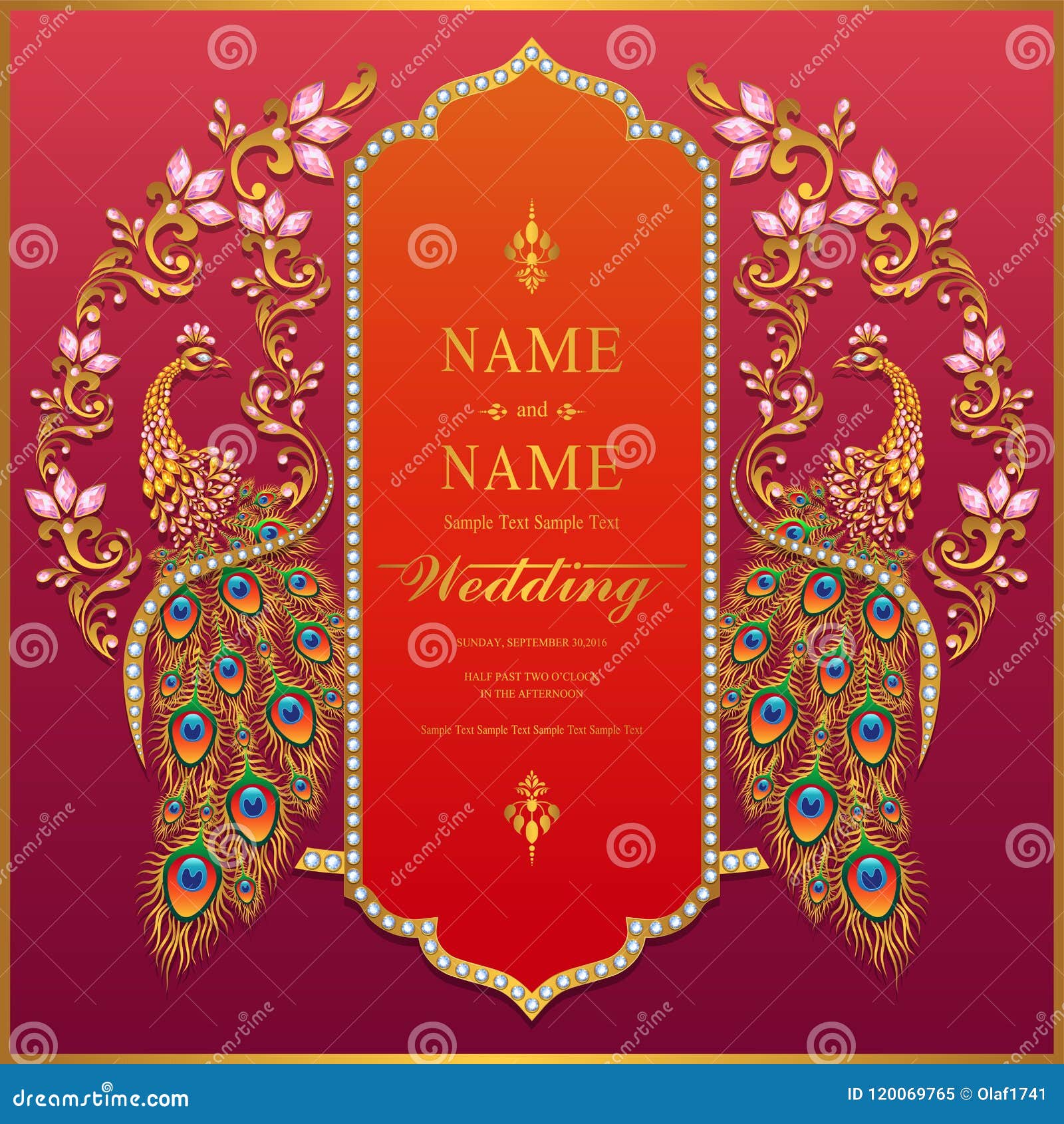 Wedding Invitation Card Templates . Stock Vector - Illustration of dubai,  backdrop: 120069765