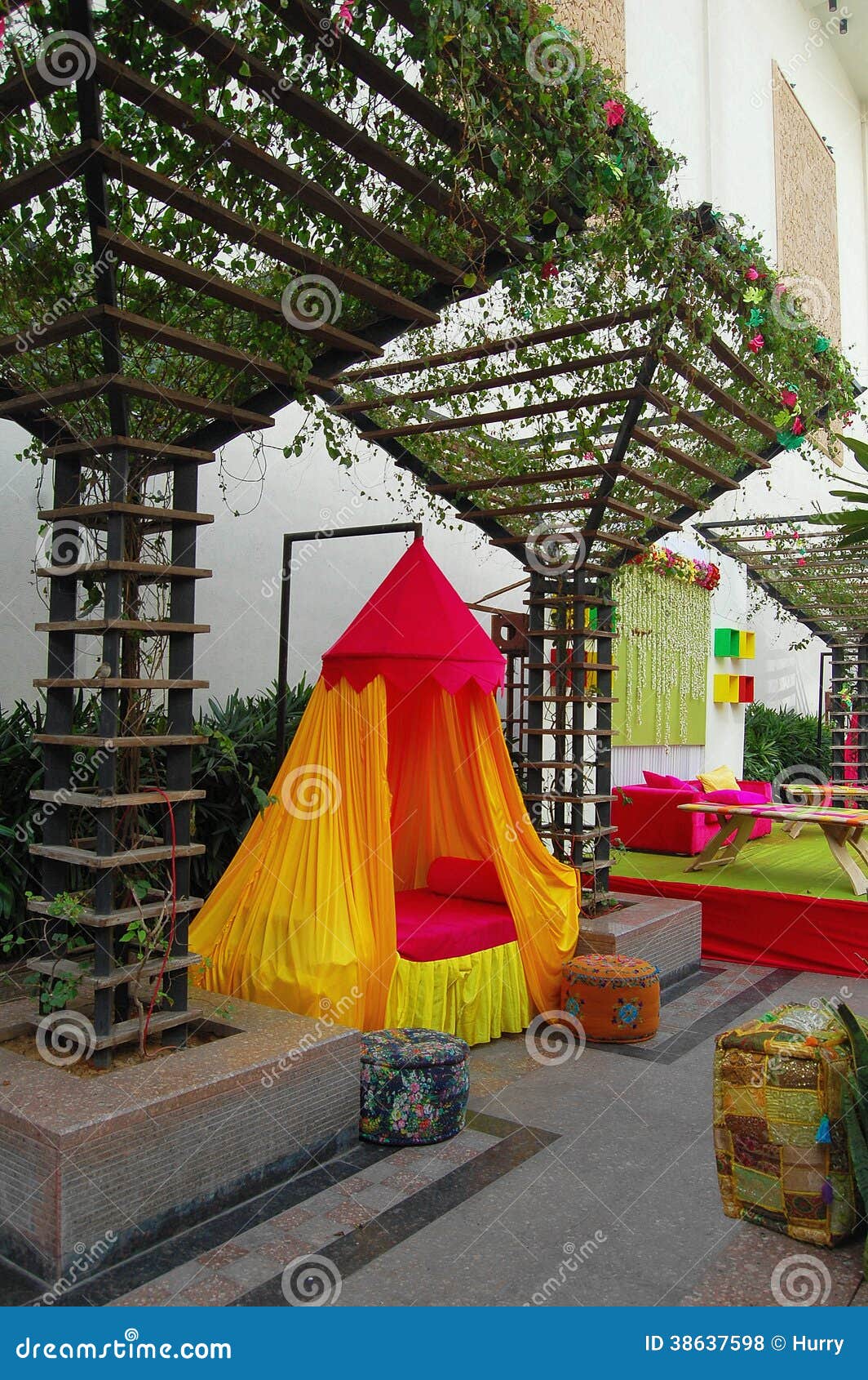 Indian wedding tent stock photo. Image of asia, yellow - 38637598, image size:1064x1690