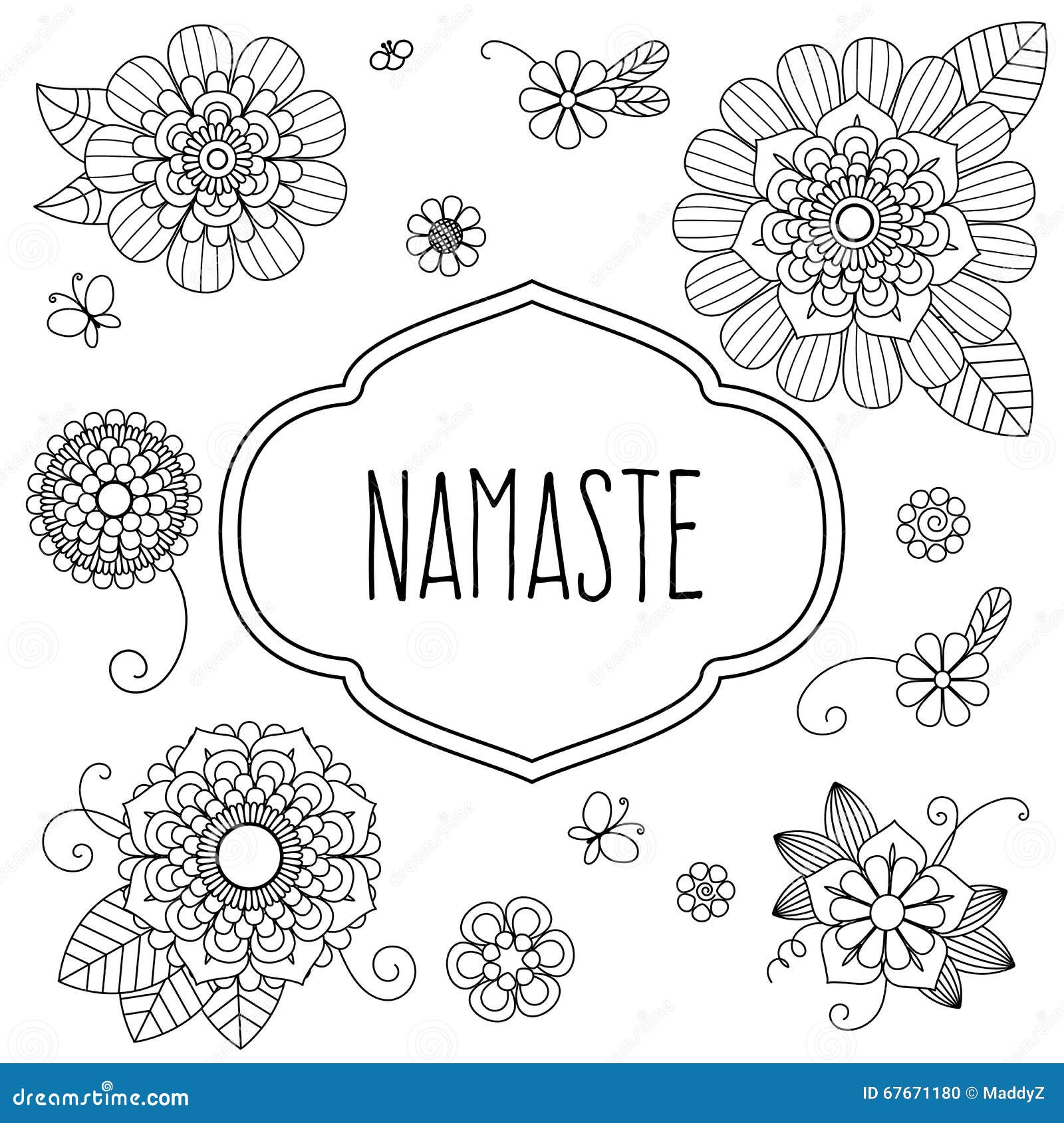 namaste coloring pages - photo #9