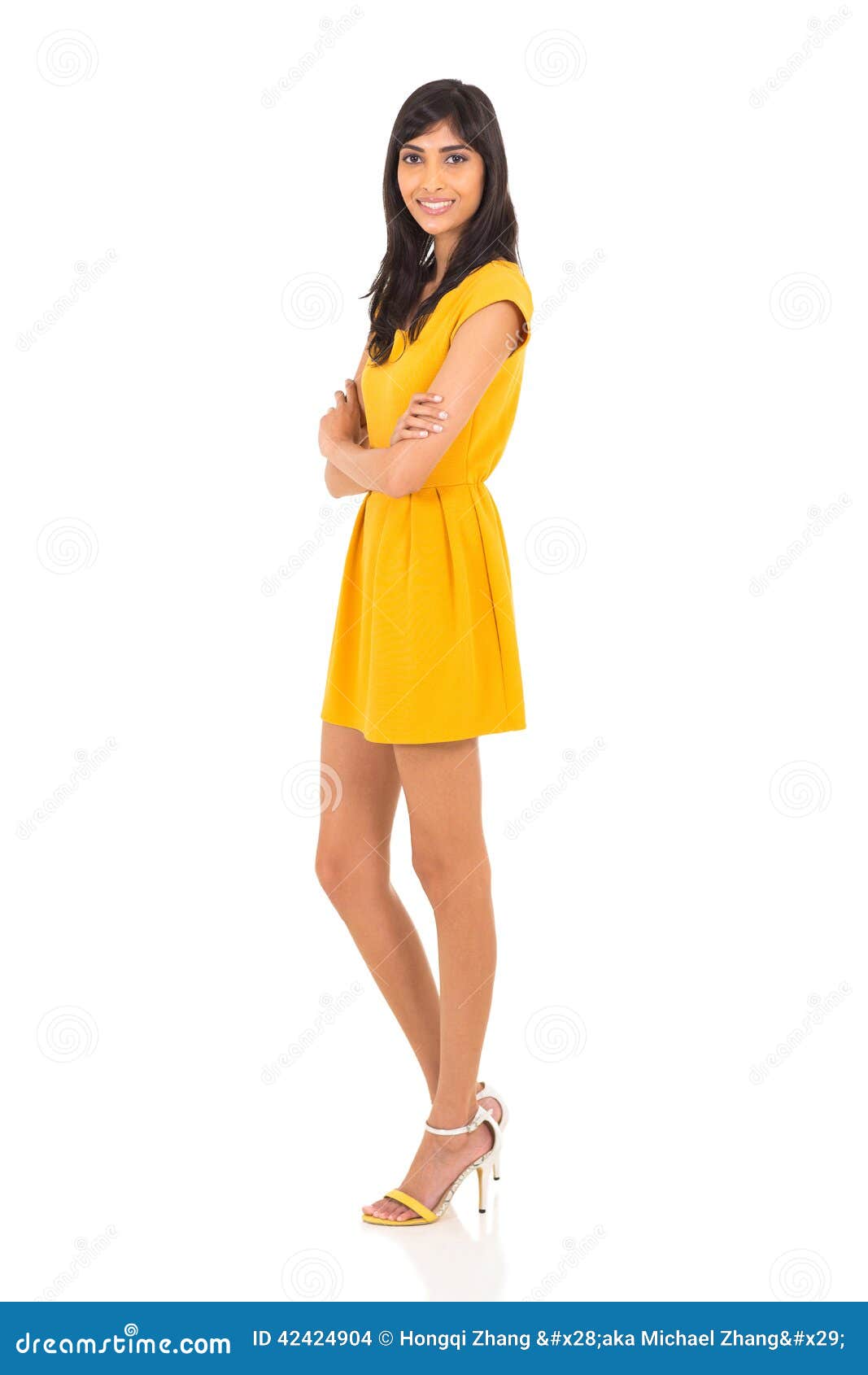 Indian woman arms crossed stock photo. Image of body - 42424904