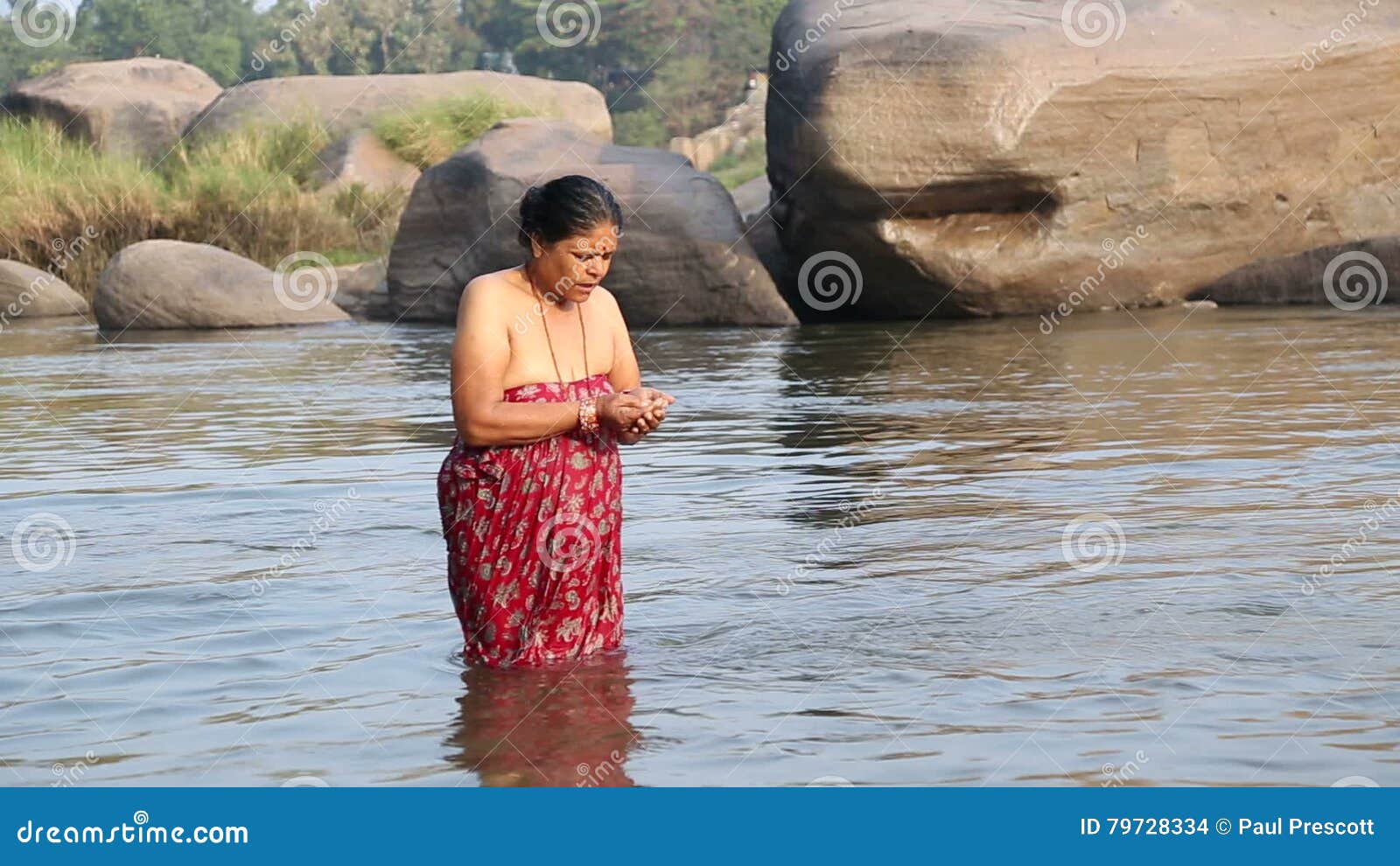 Indian Bathing