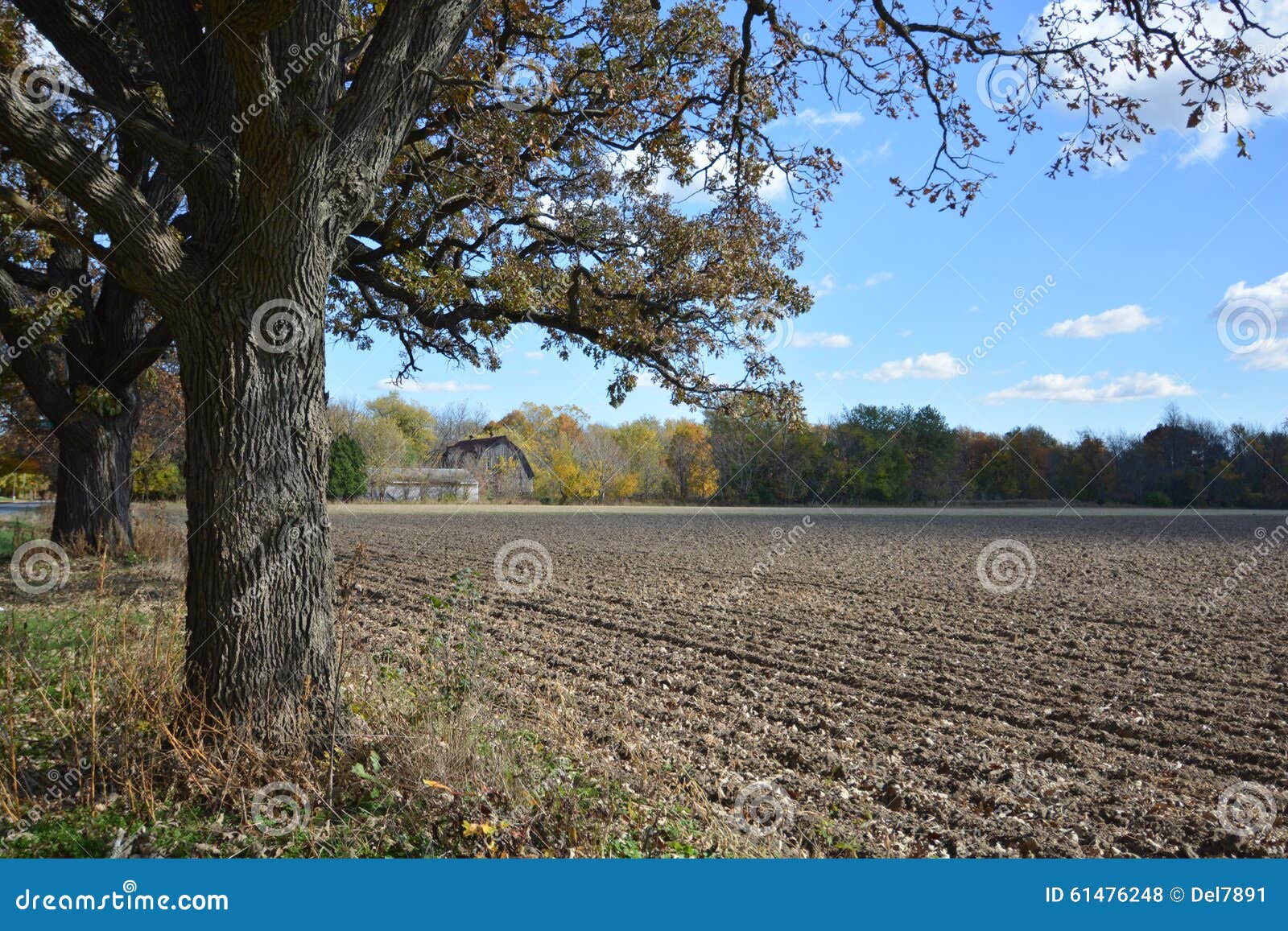 Indiana Farmhouse in Autumn Stock Photo Image of fall, acreage 61476248