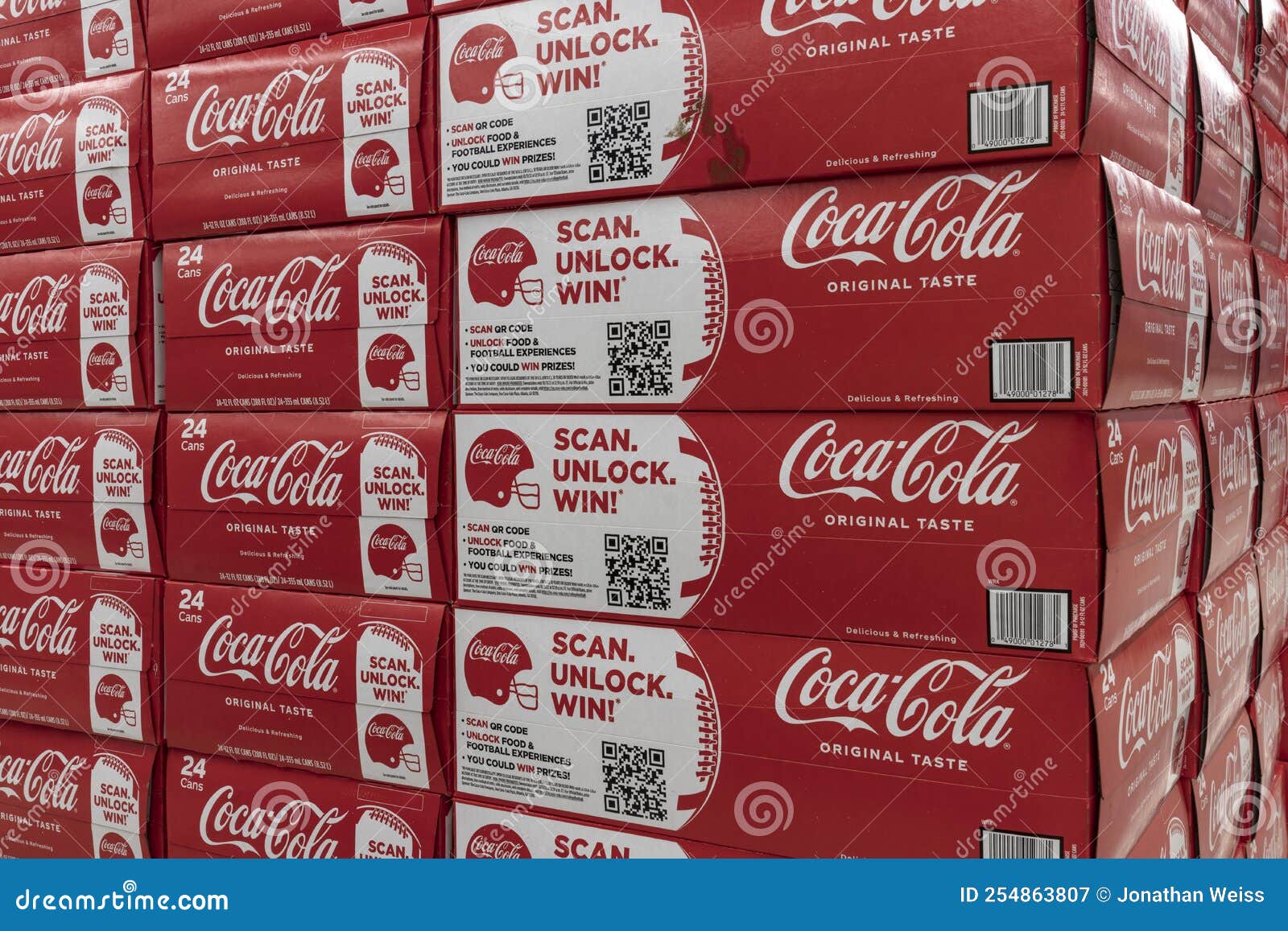 Coca Cola Display. Coke Products are among the Best Selling Soda Pop