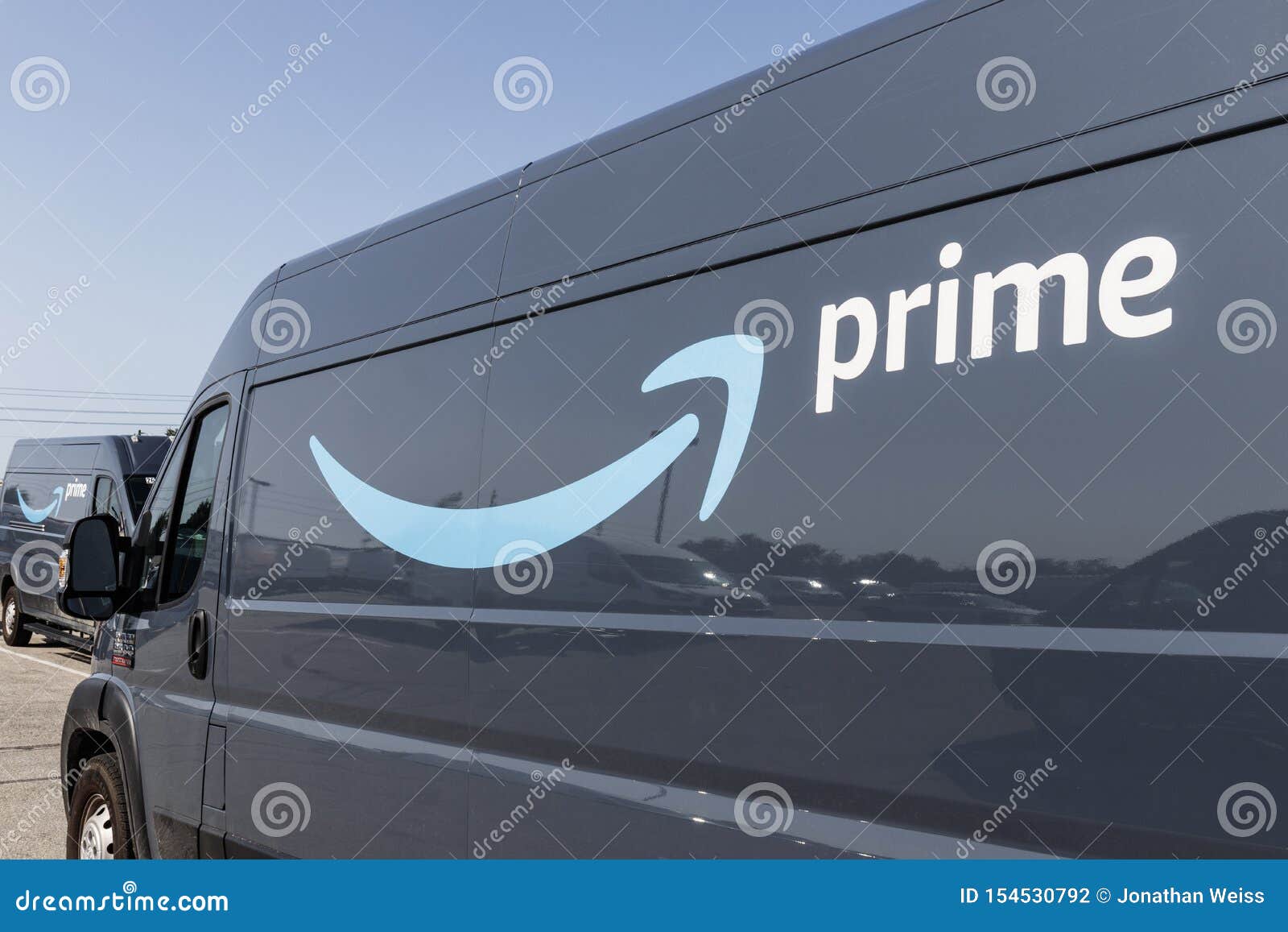 Amazon Prime Delivery Van. Amazon Editorial Photography Image of