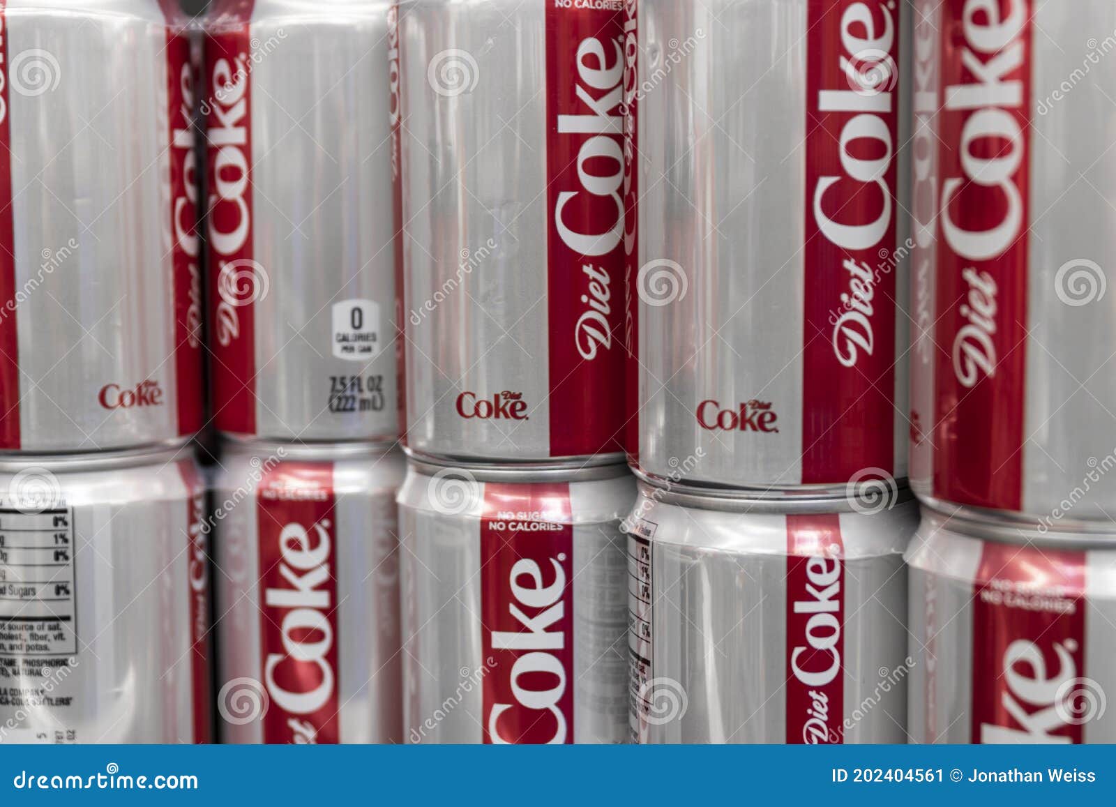 Diet Coke Display. Coca Cola Products are among the Best Selling Soda