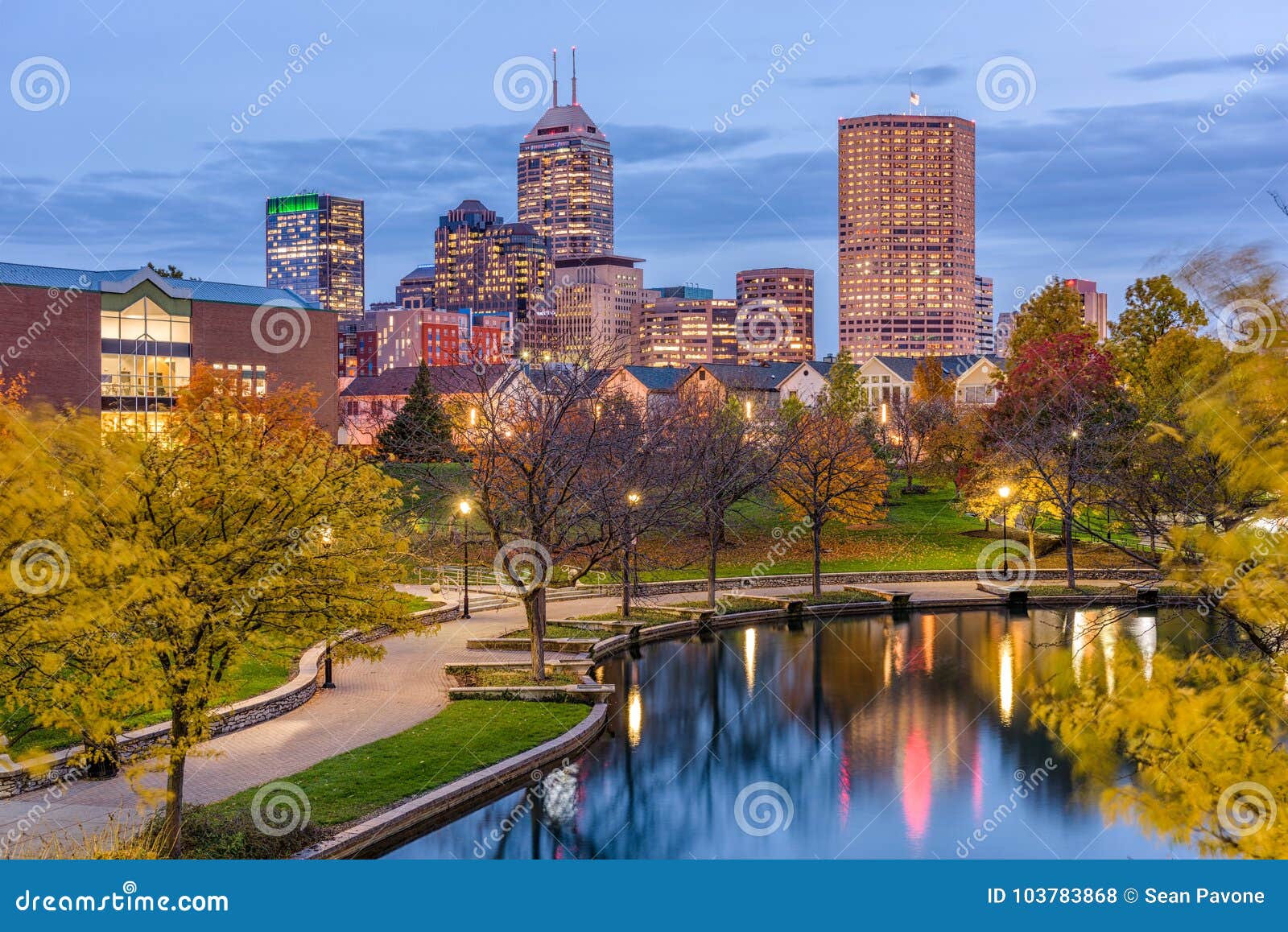 Indianapolis, Indiana, USA stock photo. Image of city - 103783868