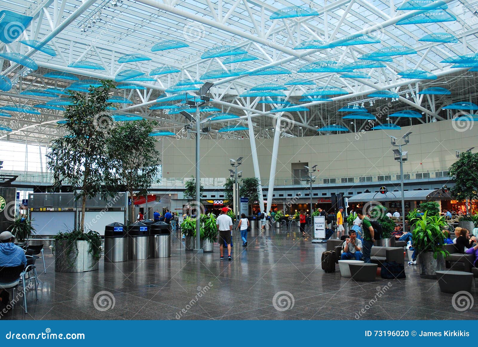 Indianapolis International Airport Atrium Editorial Image Image of