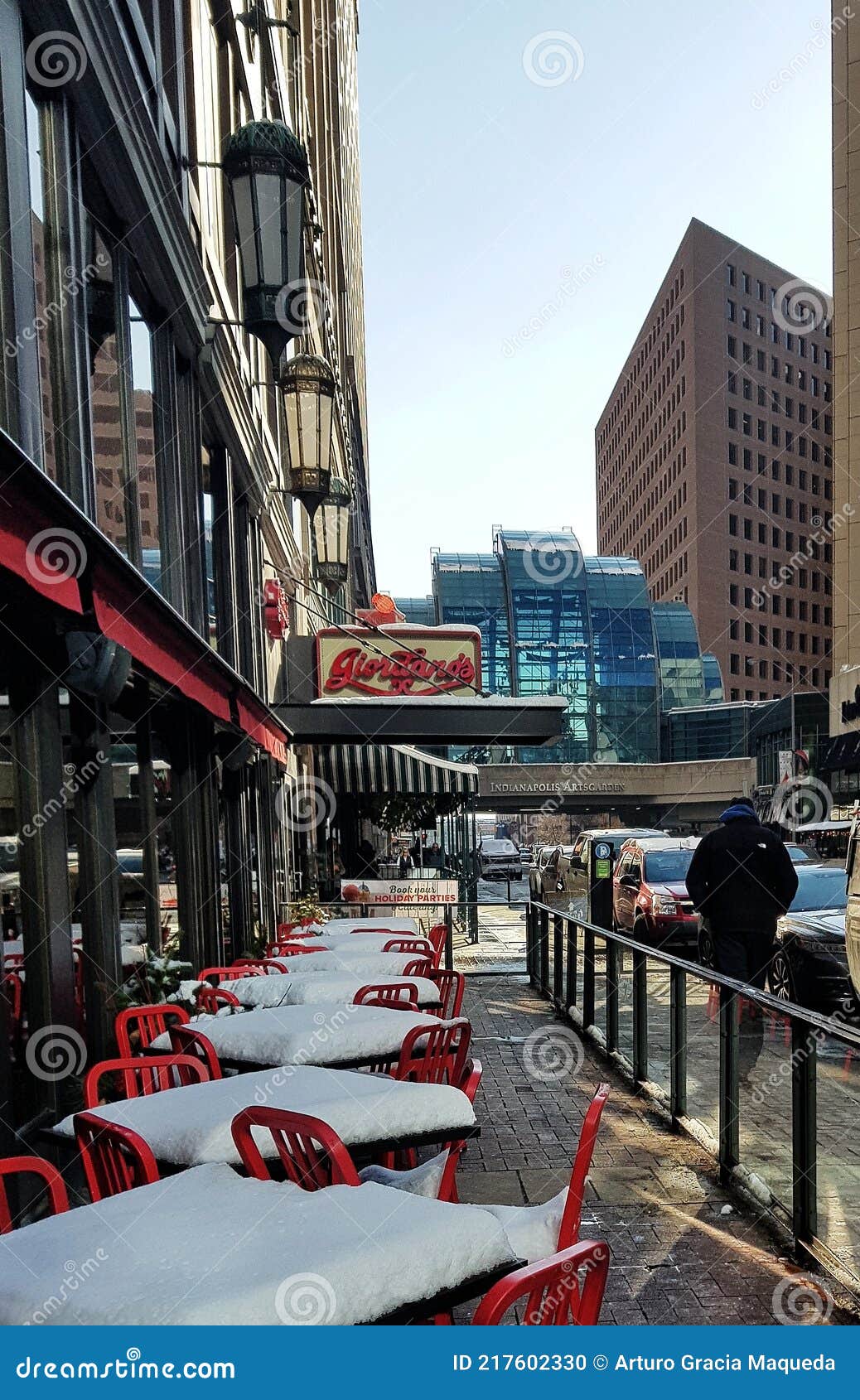 Indianapolis pizza place imagen editorial. Imagen de calle 217602330