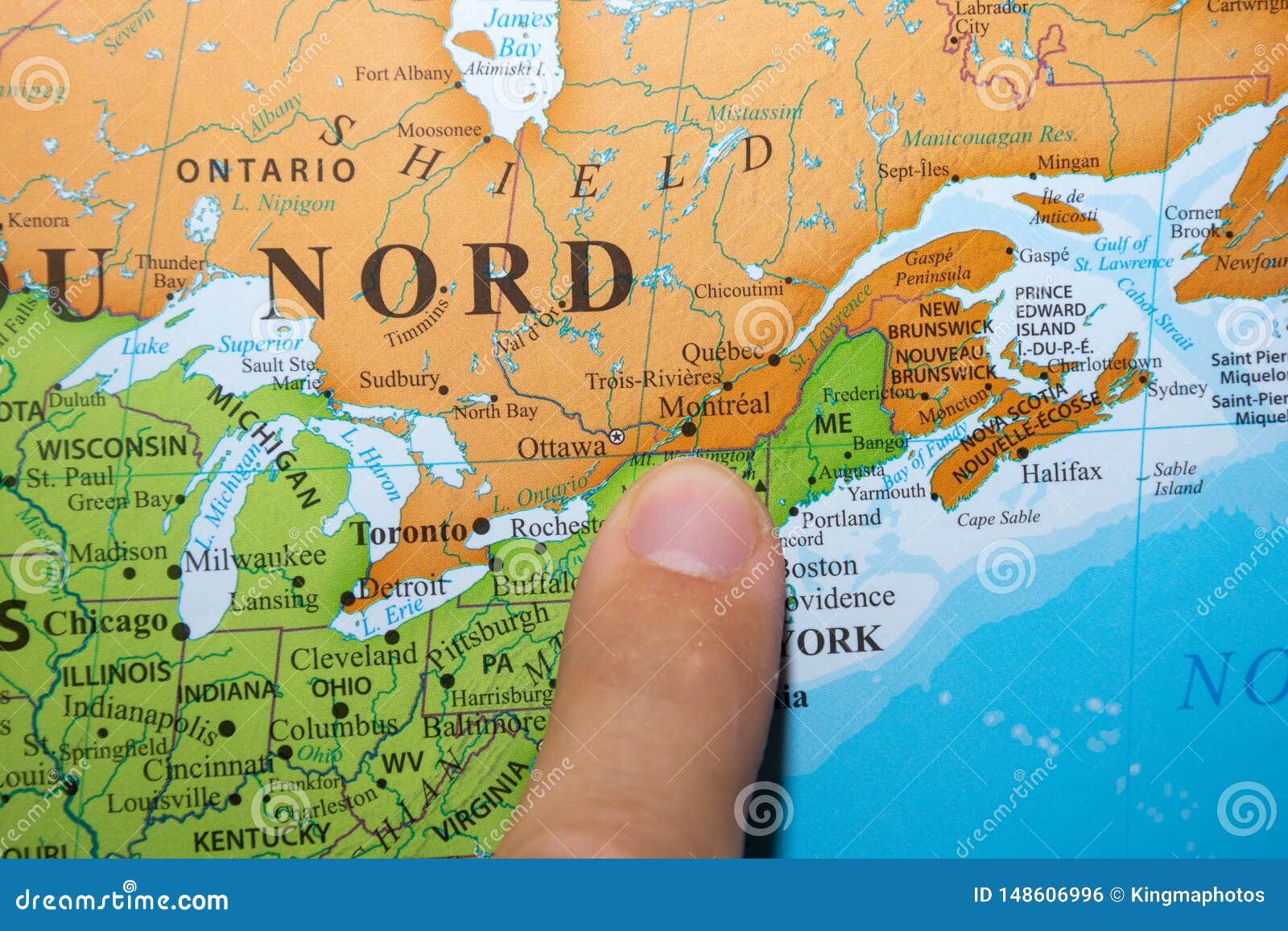 montréal carte du canada