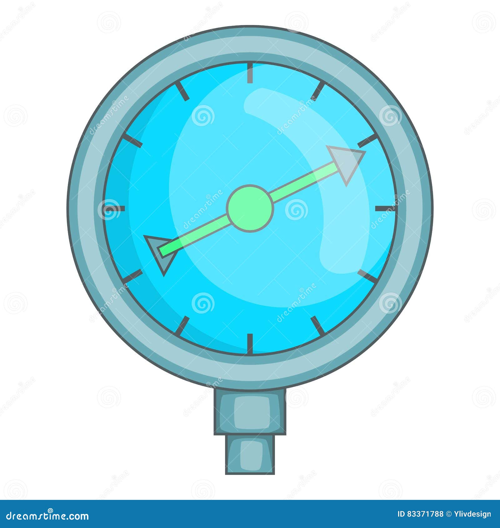 Indicator Fuel Device Icon, Cartoon Style Stock Vector Illustration