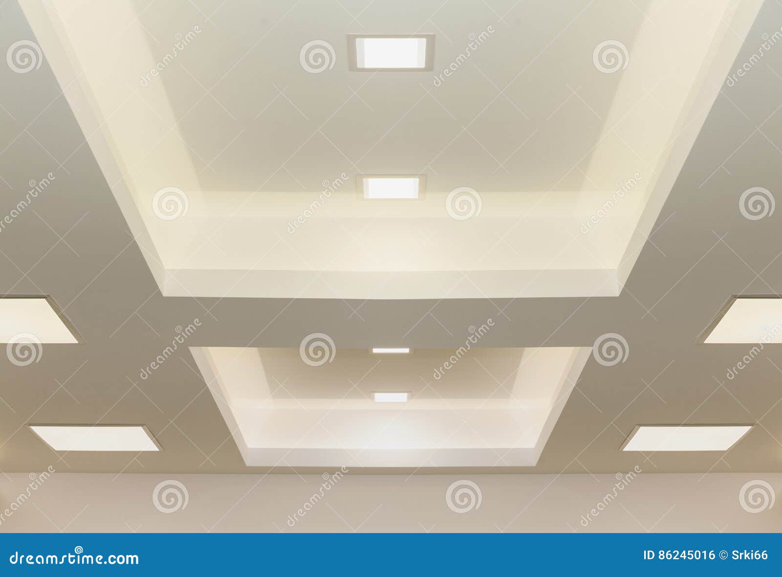 Plafoniere Soffitto Industriale : Indicatori luminosi di soffitto moderni fotografia stock