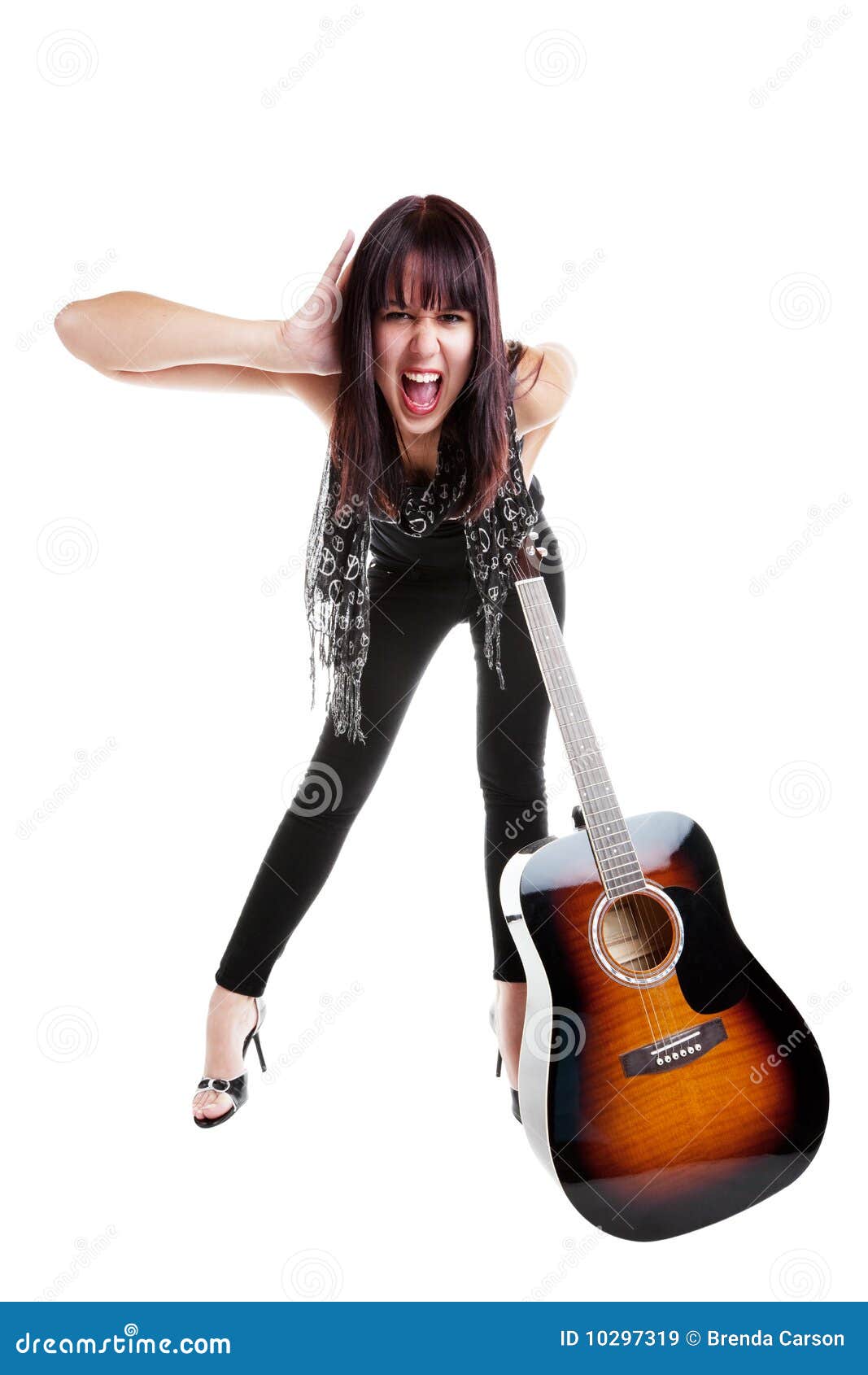 indie girl with guitar