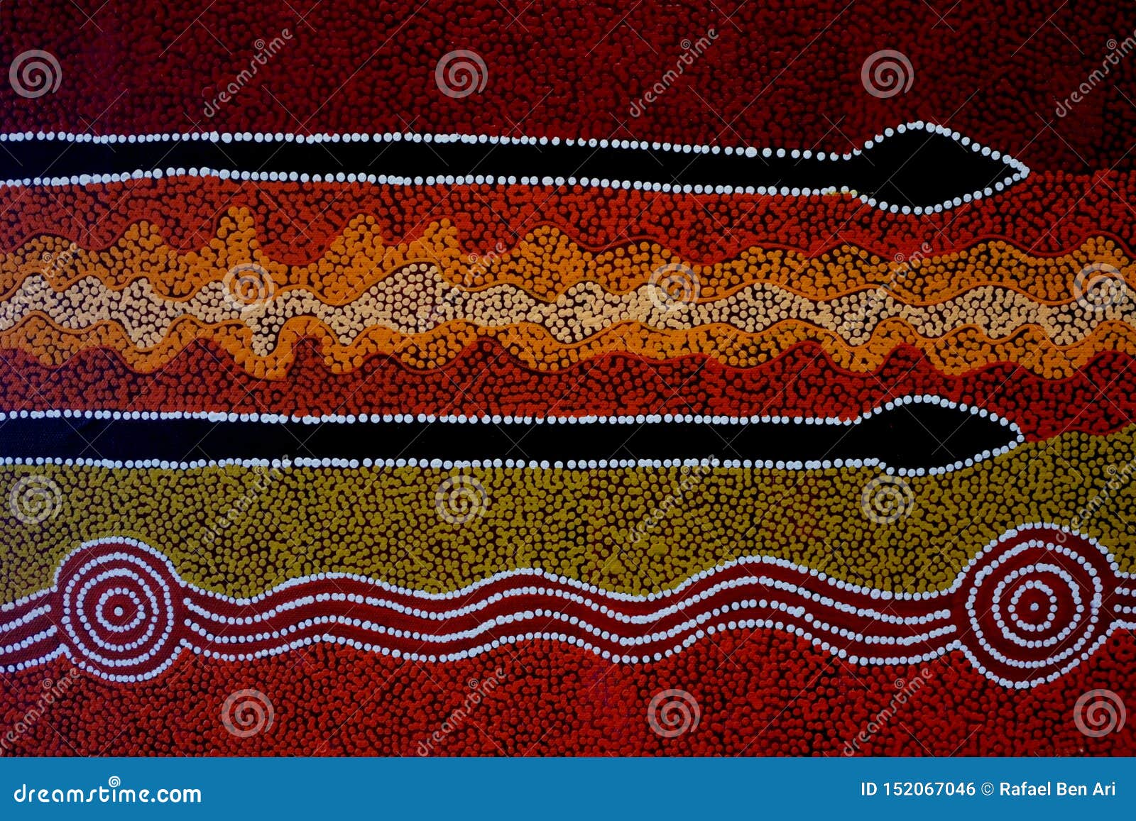 indigenous australian art dot painting background