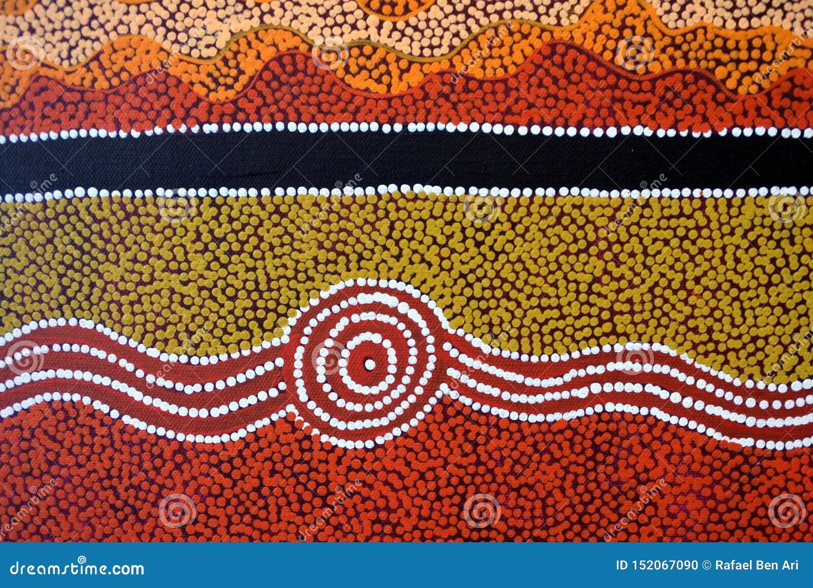 indigenous australian art dot painting background