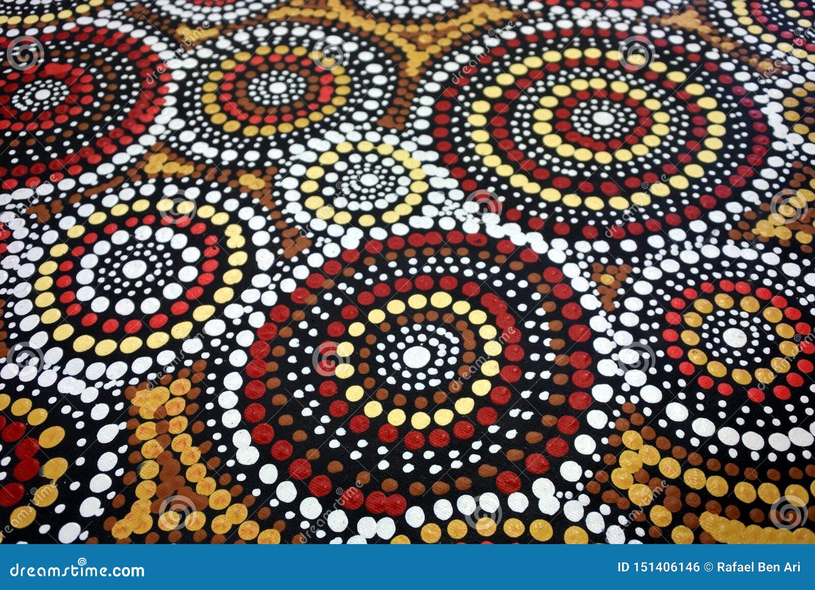 indigenous australian art dot painting background