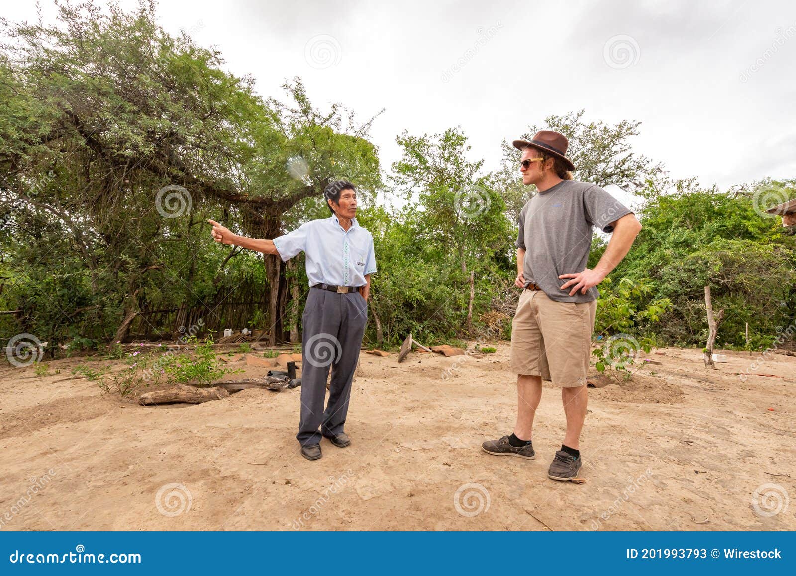 Old man and tall blonde