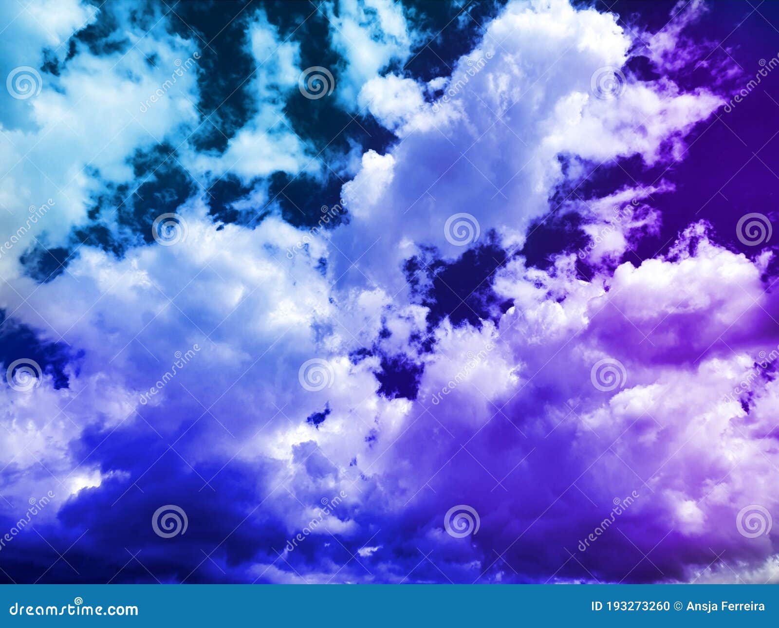 Indigo Sky, Photographed at Golden Gate, South Africa Stock Photo