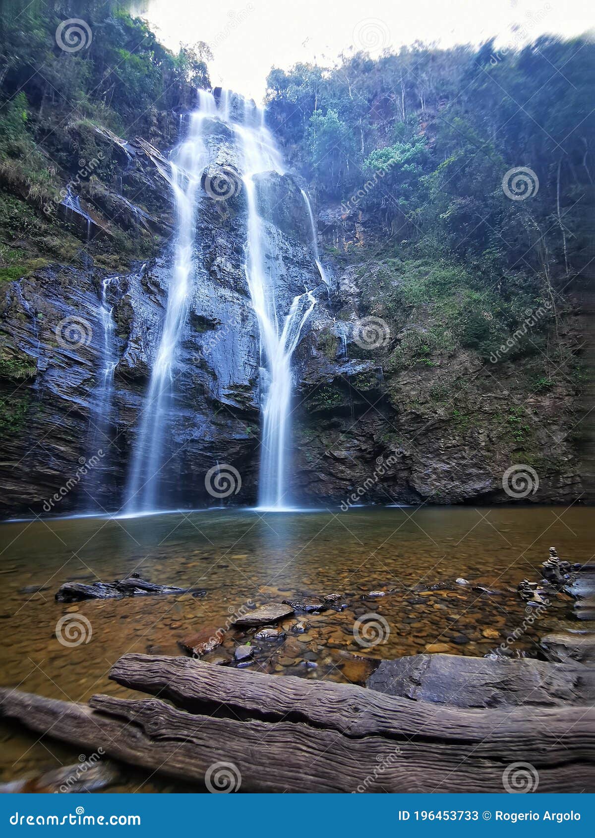 indio waterfall, rio acima, minas gerais, brazil.