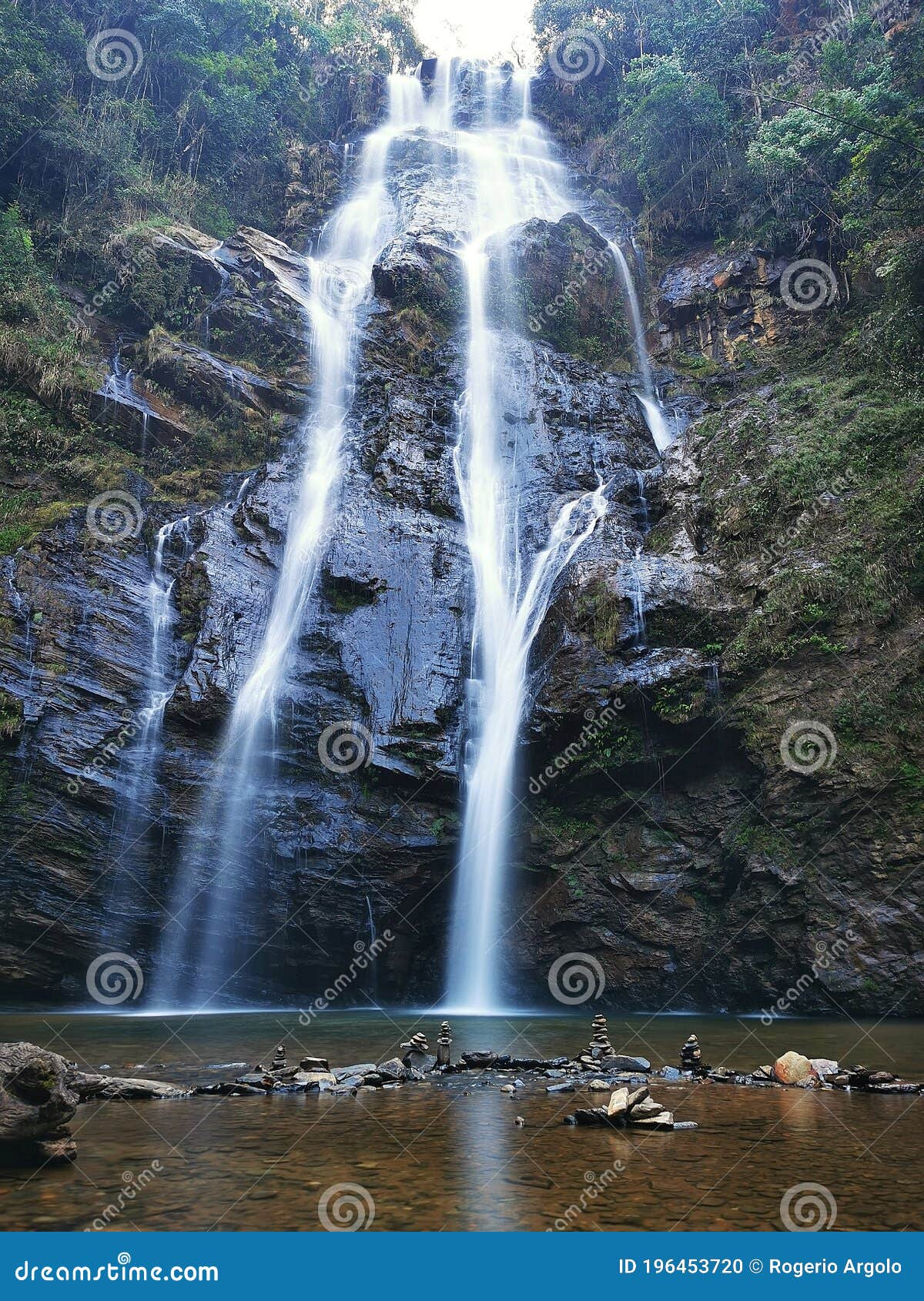 indio waterfall, rio acima, minas gerais, brazil.