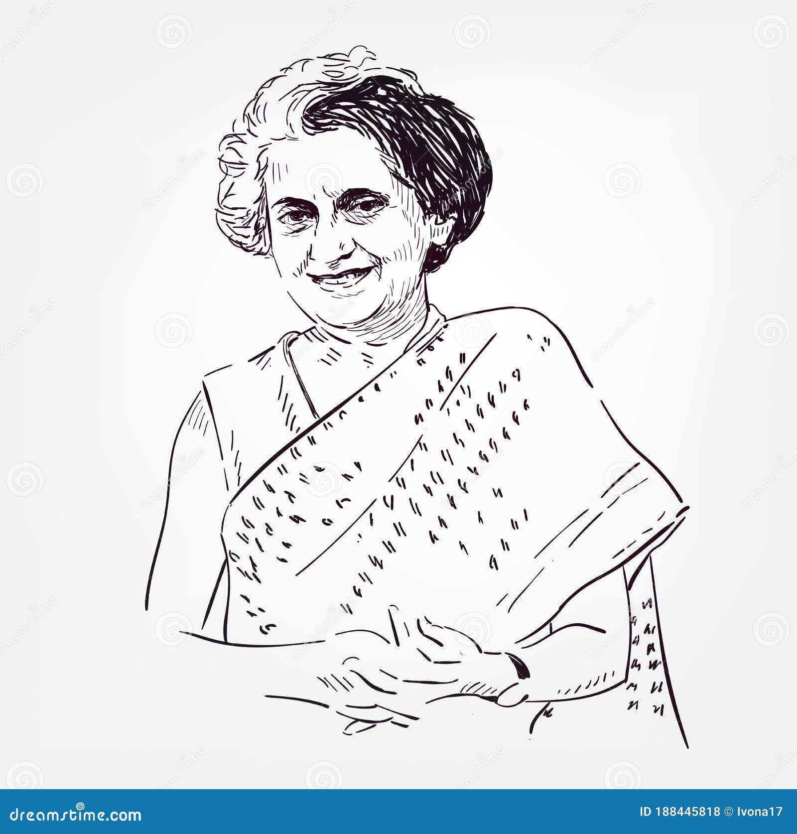 Indira Ghandi  Pencil Drawing by Greg Joens  Pixels