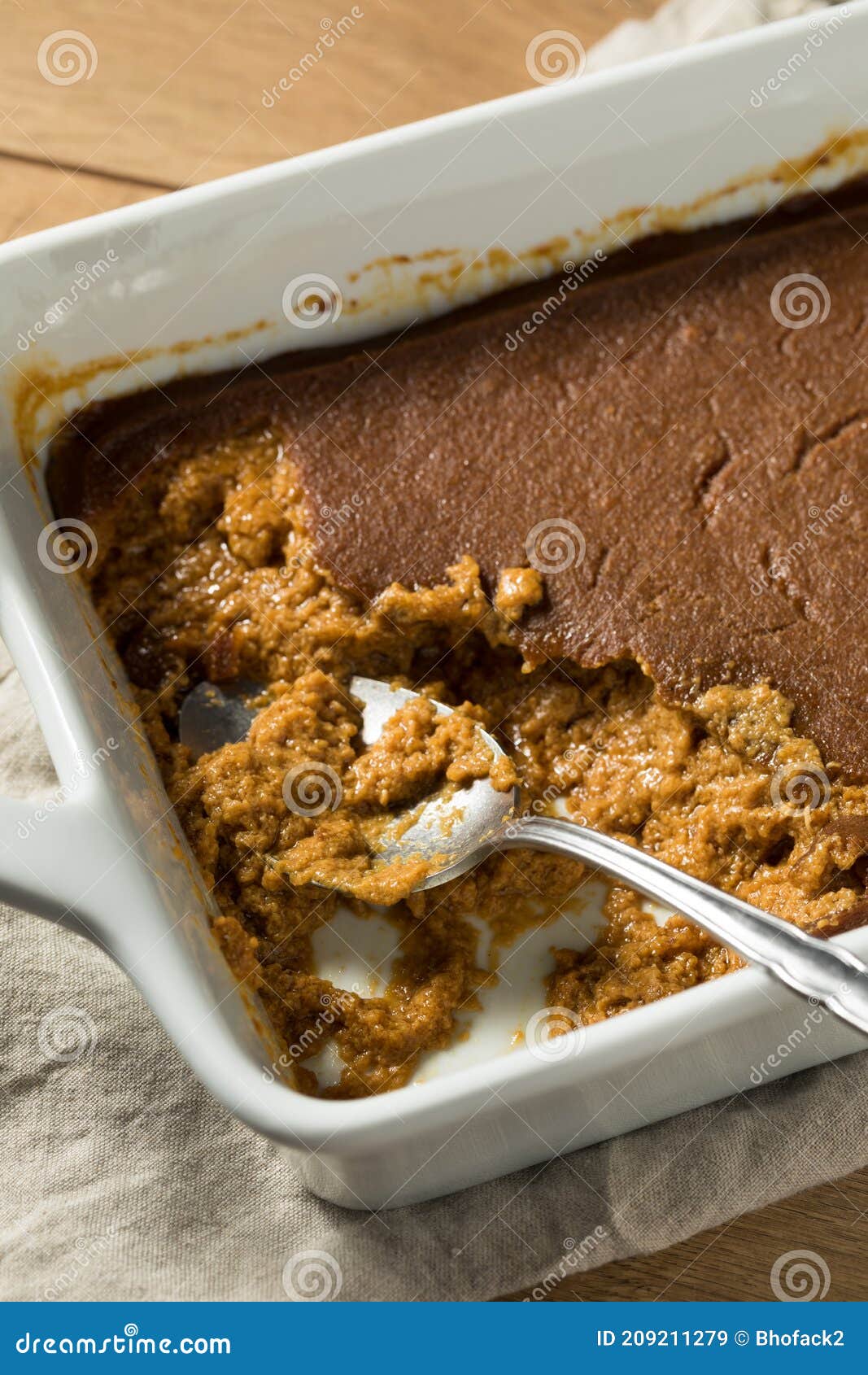 Indischer Brotpudding Des Hausgemachten Getreidemehls Stockbild - Bild ...