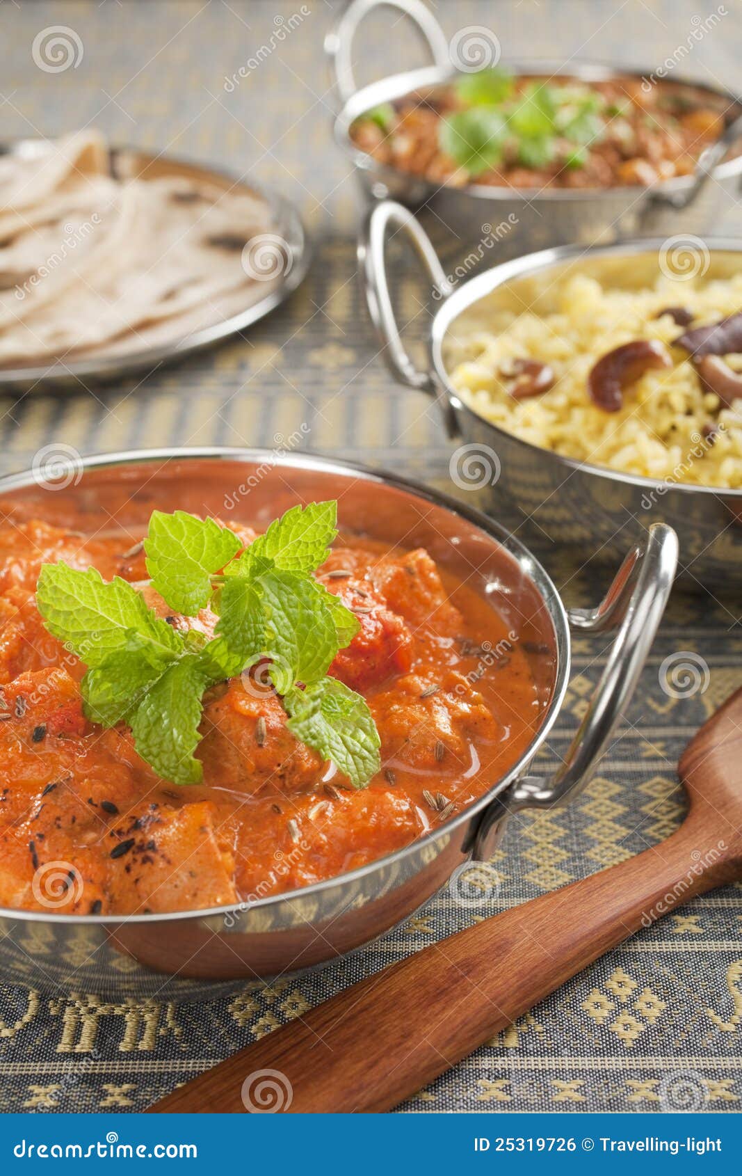 Indisches Curry-Huhn Tikka Masala Stockfoto - Bild von hauptsächlich ...