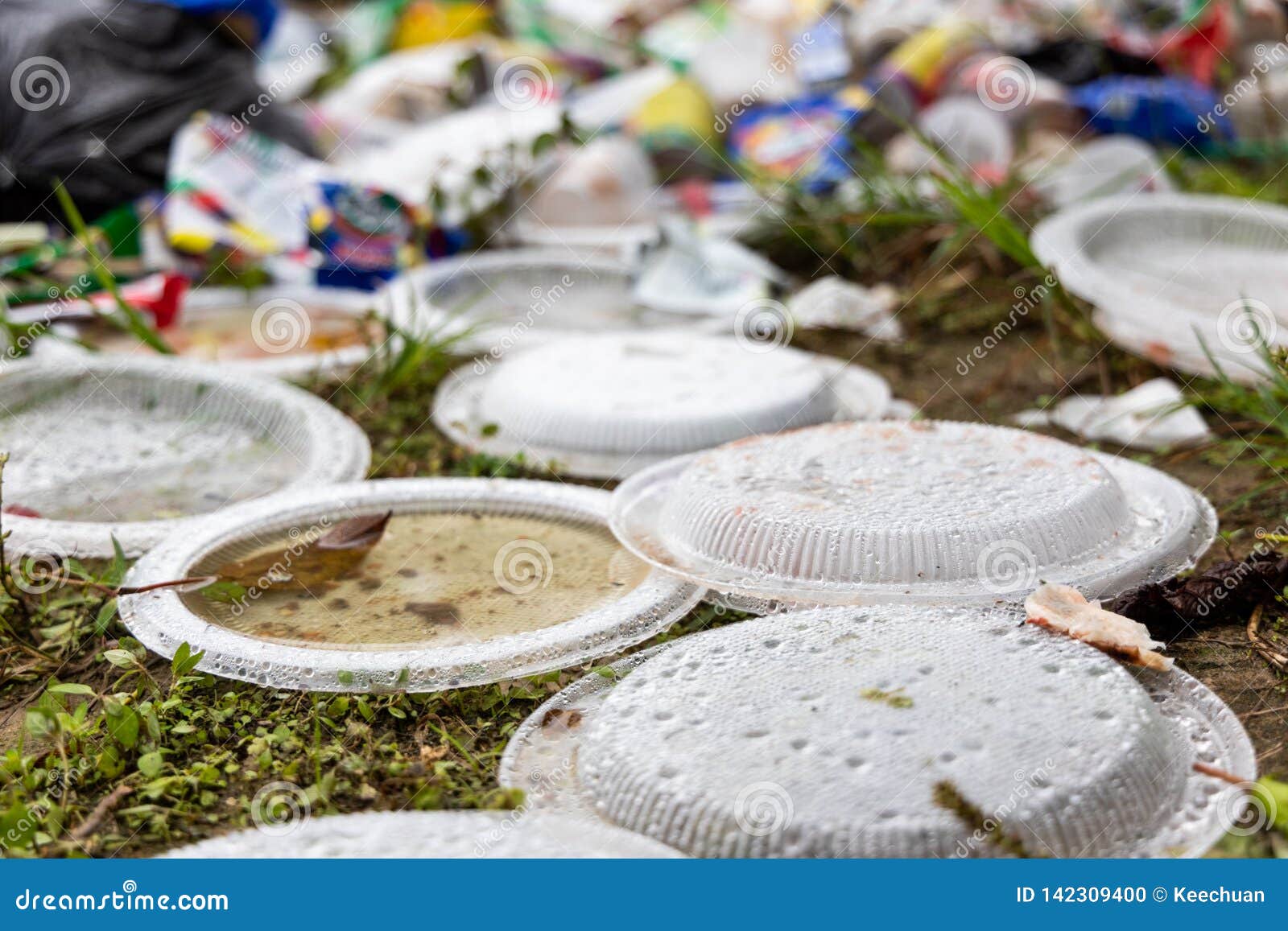 Indiscriminate Litter of Plastic Nonbiodegradable at Garbage Dump Stock Photo Image of white