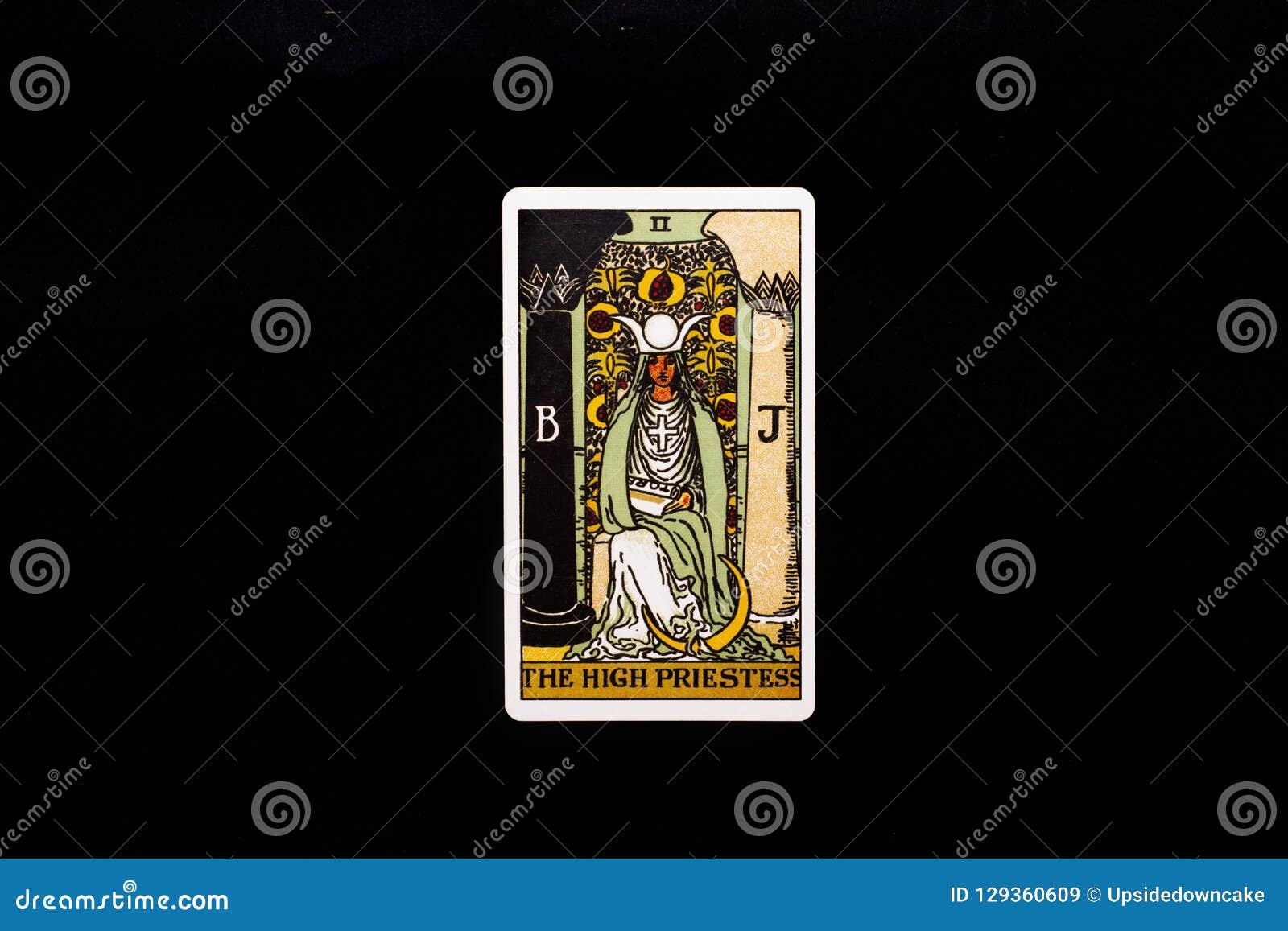the high priestess major arcana tarot card